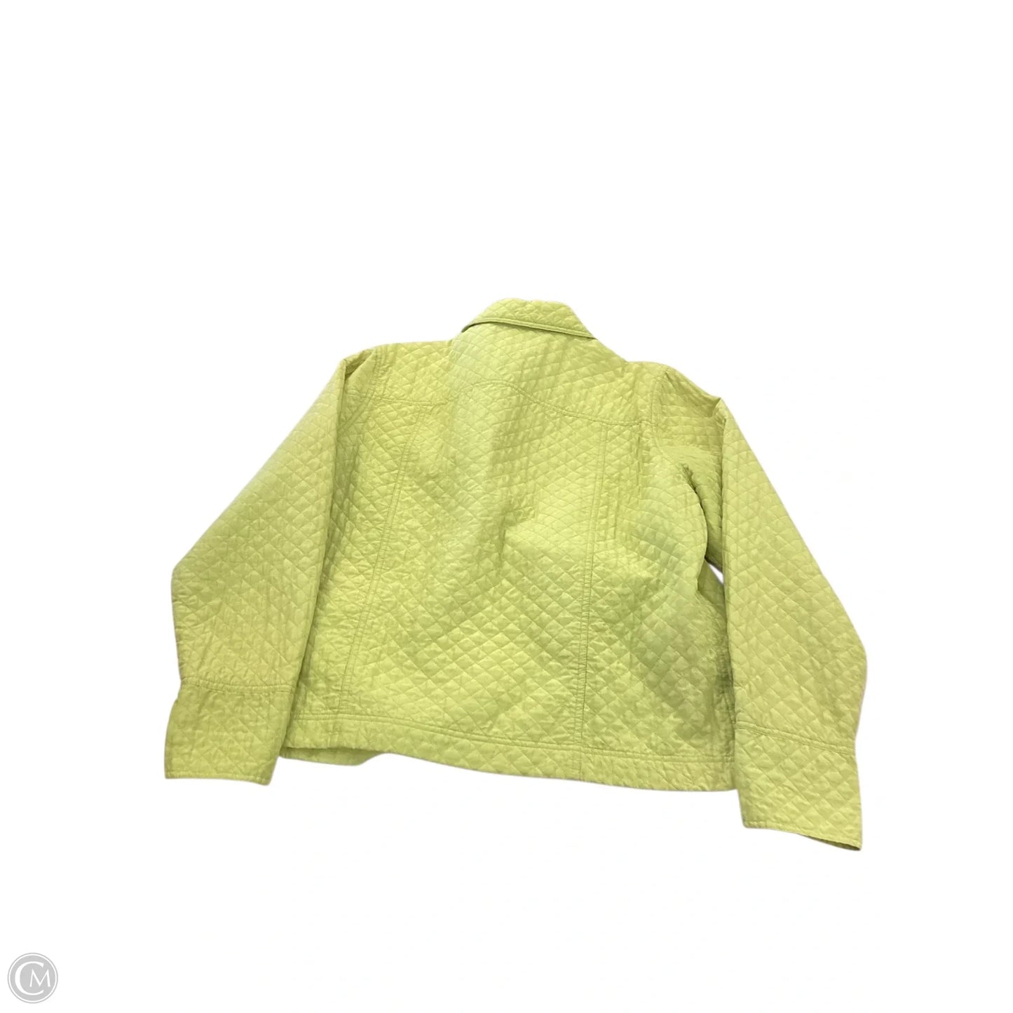 Jacket Puffer & Quilted By Coldwater Creek In Green, Size: 1x