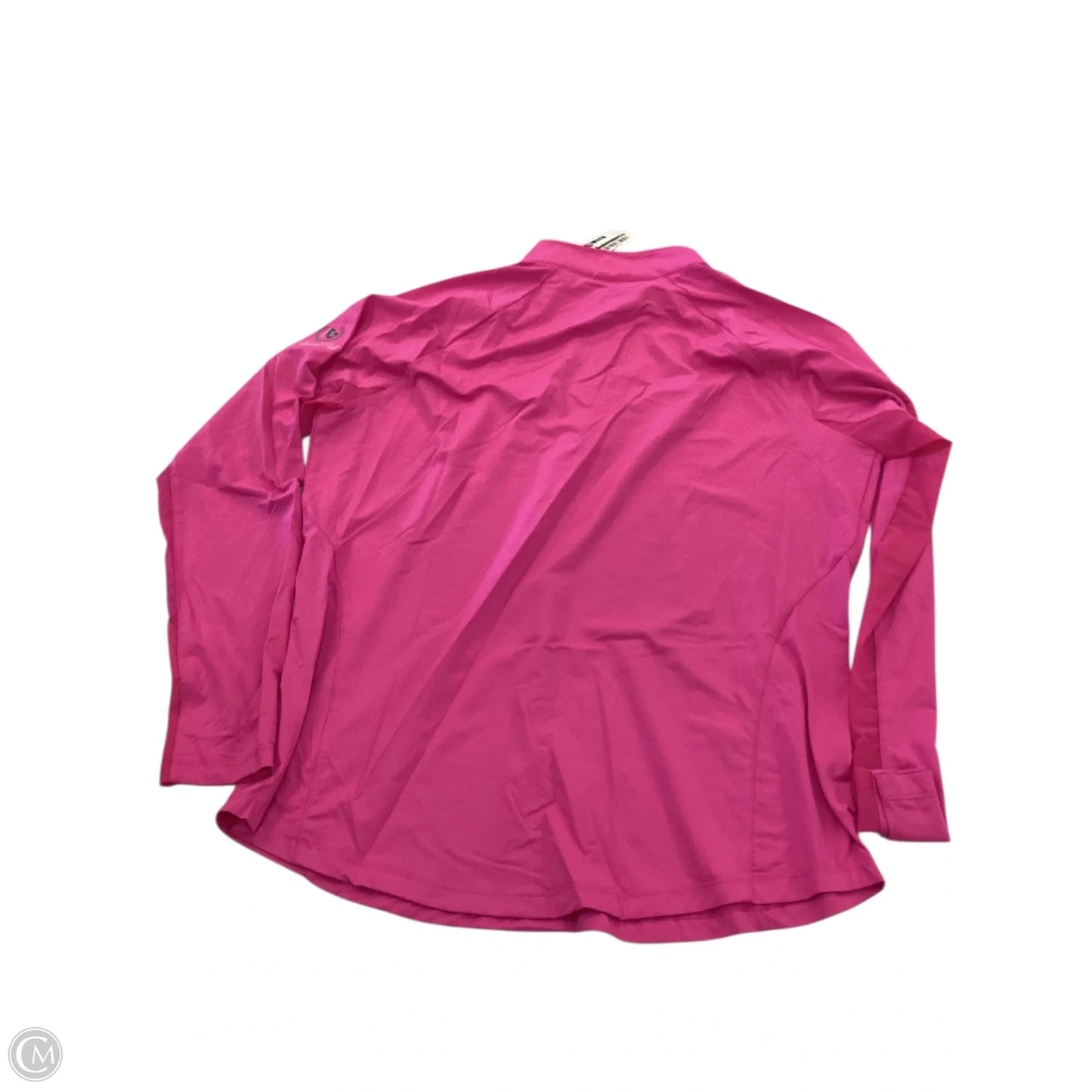 Athletic Top Long Sleeve Collar By Sport In Pink, Size: Xl