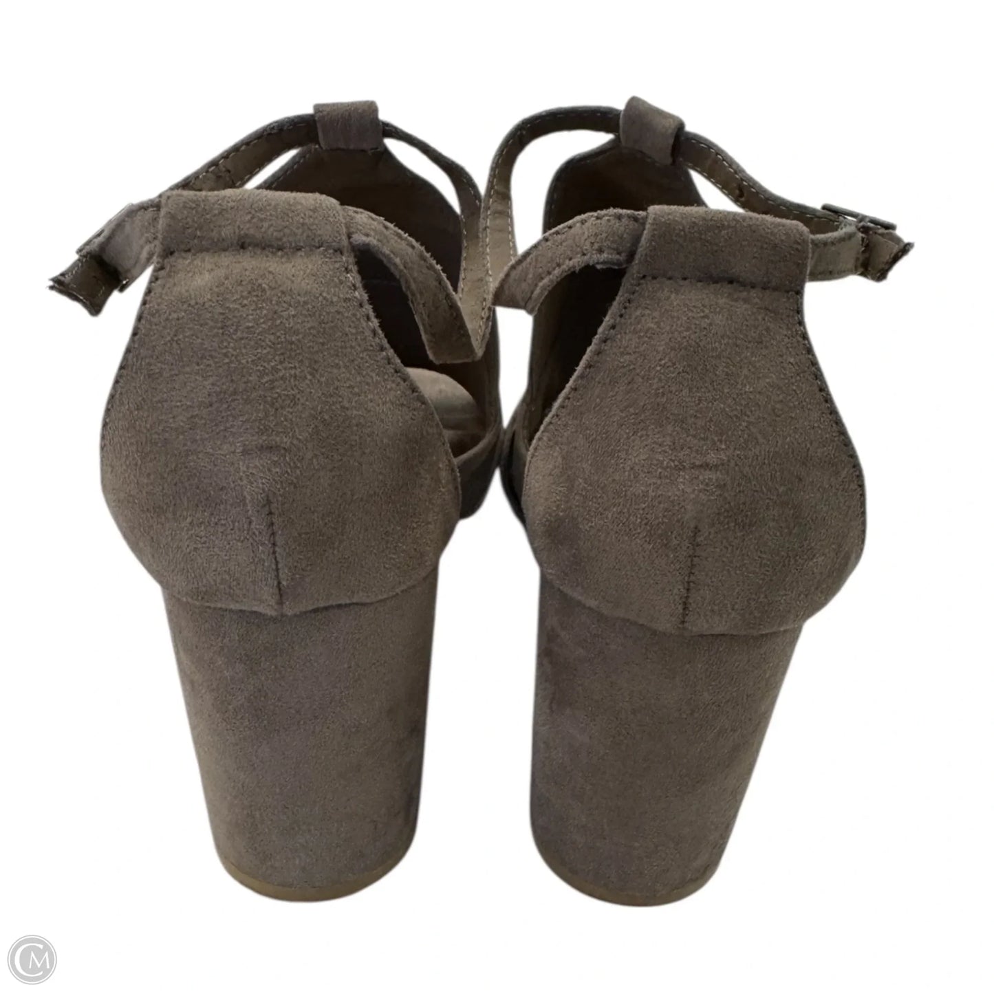 Sandals Heels Block By Bamboo In Beige, Size: 7.5
