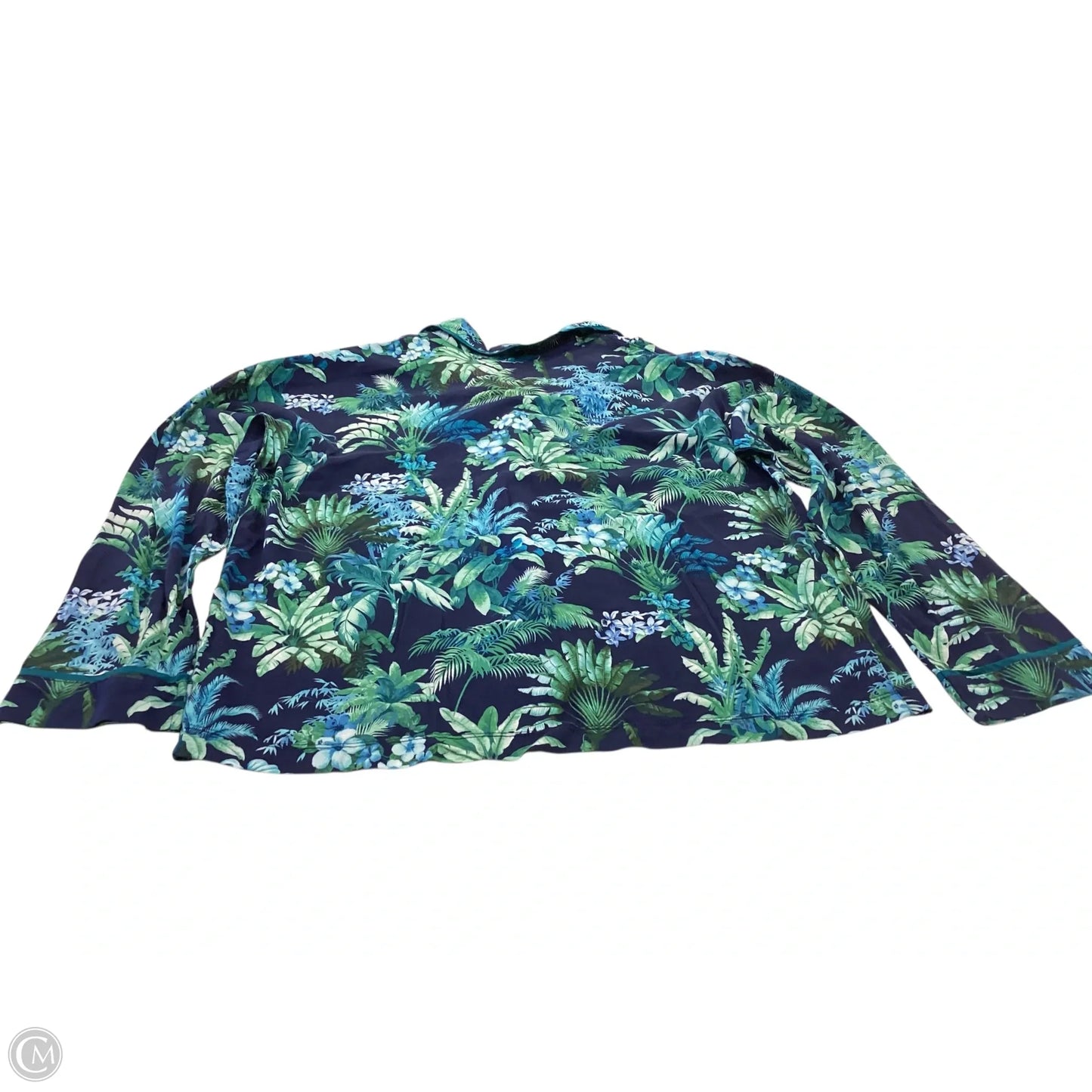 Top Long Sleeve By Tommy Bahama In Tropical Print, Size: L