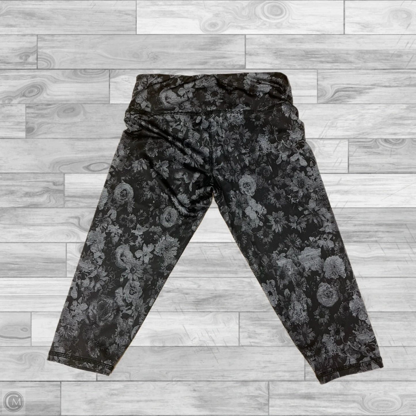 Athletic Capris By Rbx In Black & Grey, Size: S