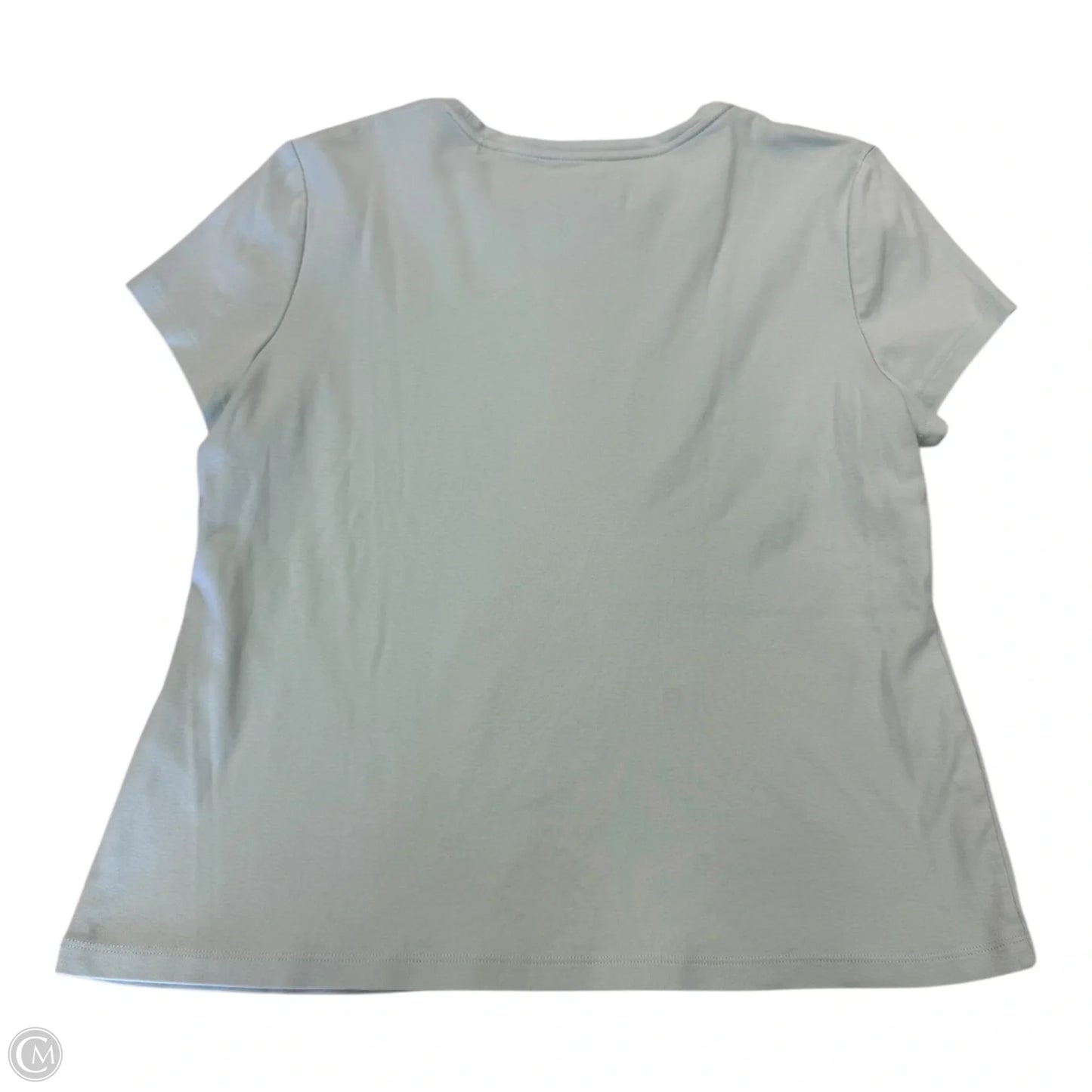 Top Short Sleeve By Talbots In Blue & Brown, Size: Xl