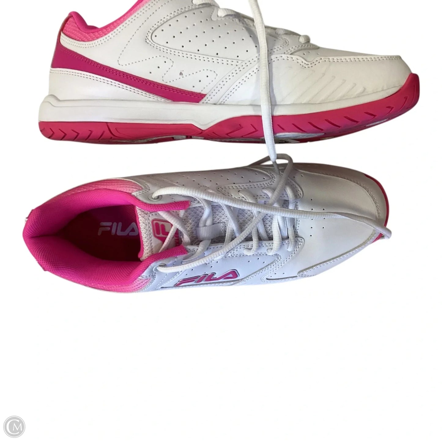 Shoes Athletic By Fila In Pink & White, Size: 10
