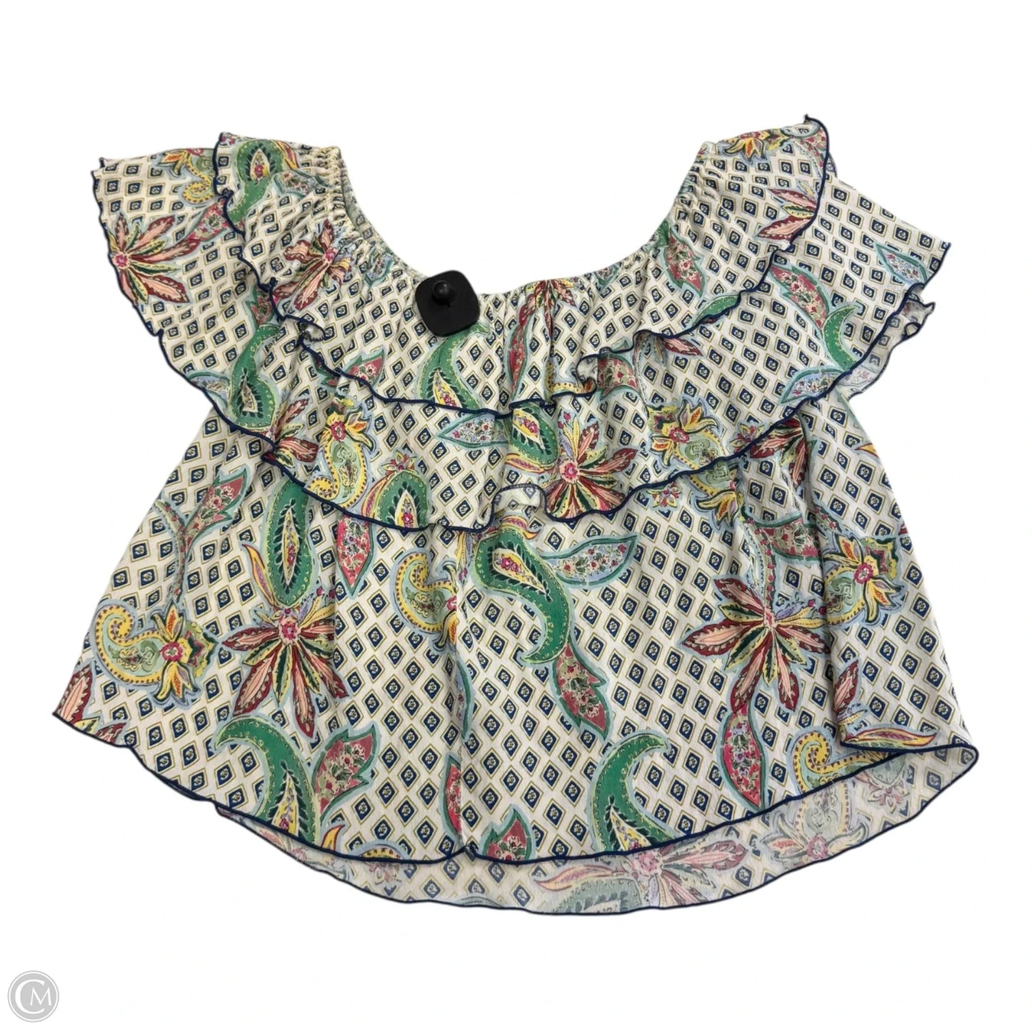 Top Sleeveless By Zara In Floral Print, Size: S