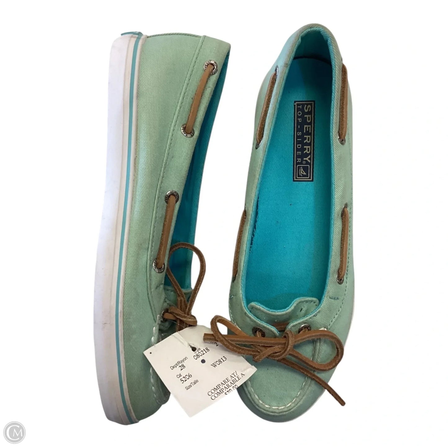Shoes Flats By Sperry In Green, Size: 6