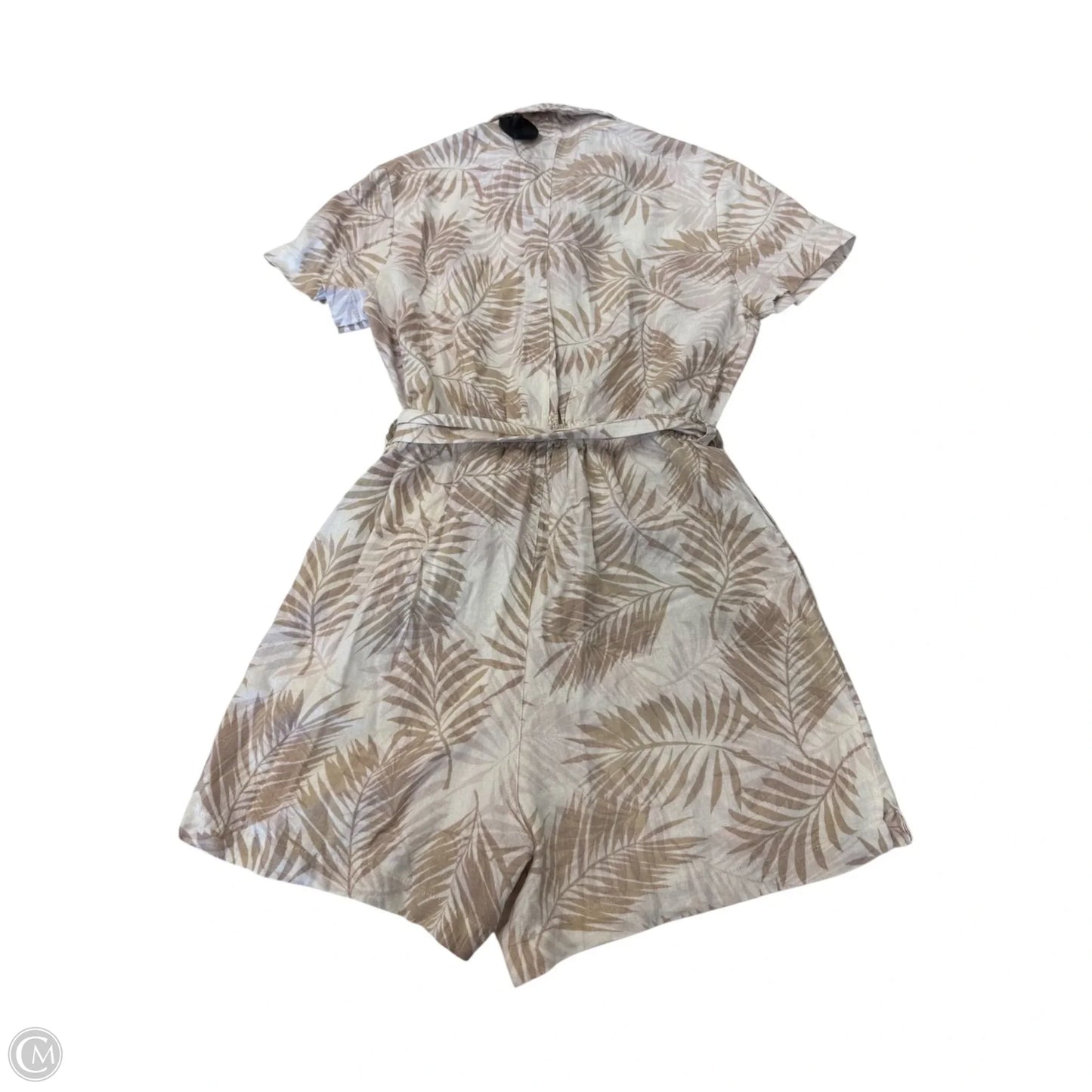 Romper By Matty M In Cream & Tan, Size: S