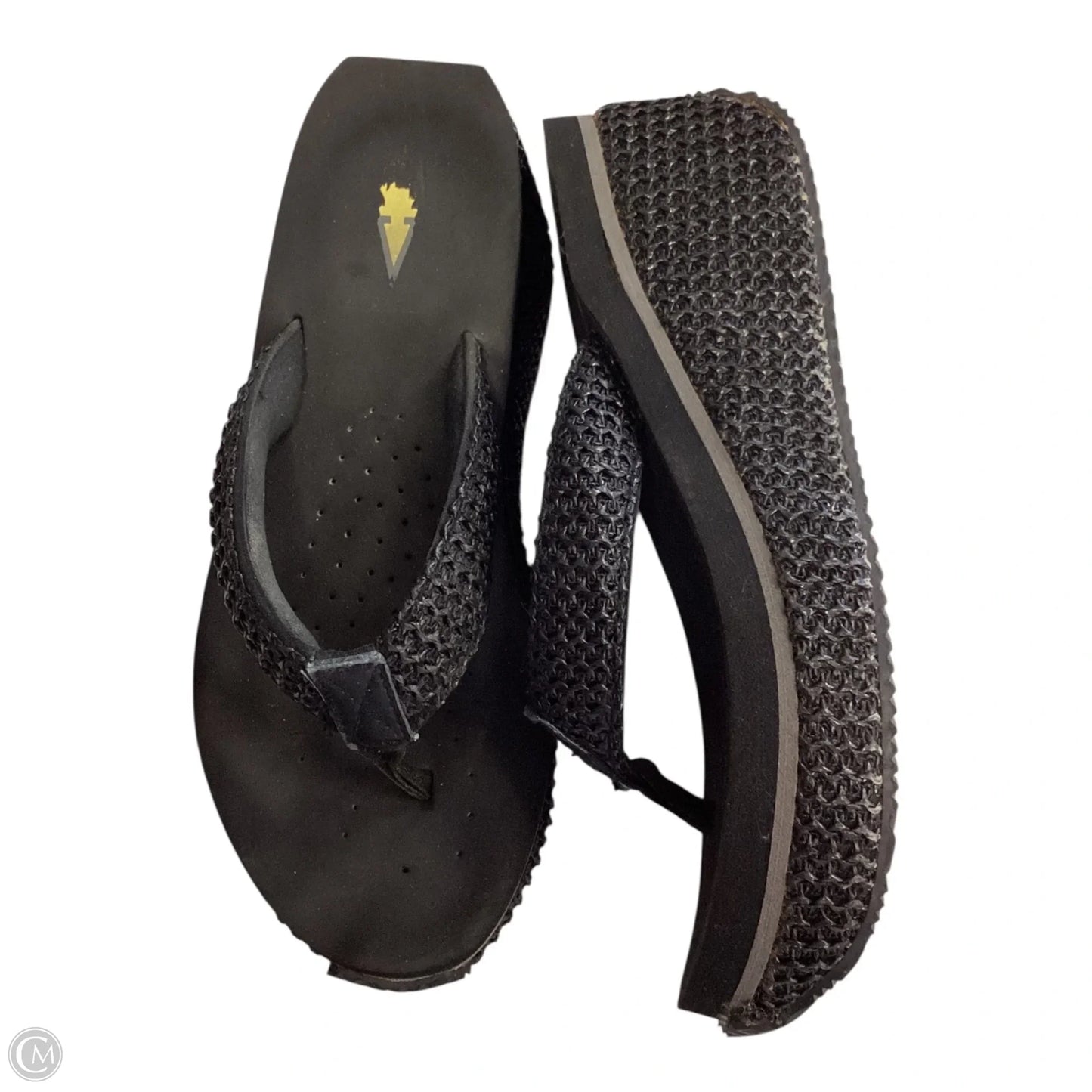 Sandals Flip Flops By Volatile In Black, Size: 7