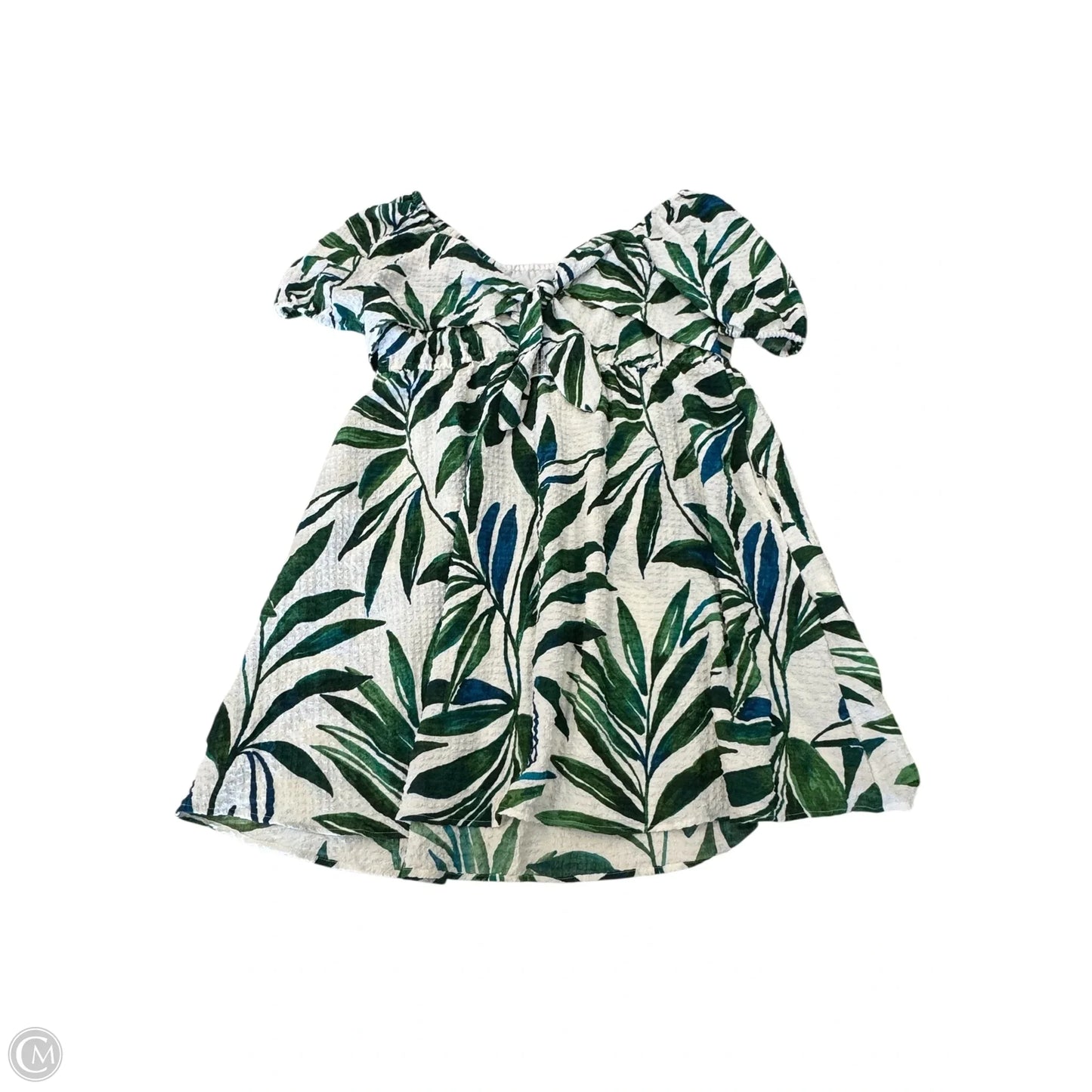 Dress Casual Midi By Time And Tru In Tropical Print, Size: Xl