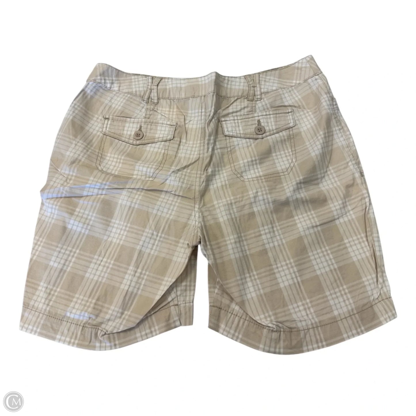 Shorts By St Johns Bay In Tan & White, Size: 16