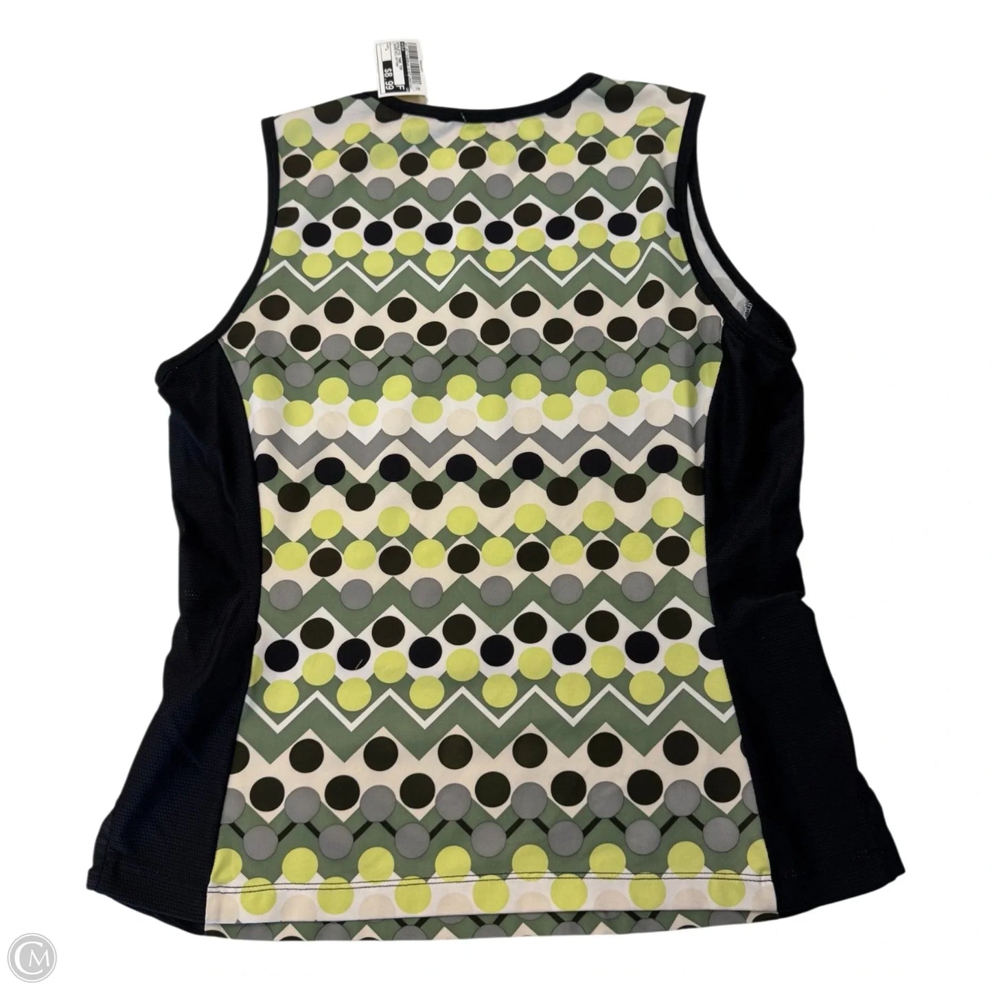Athletic Tank Top By Fila In Geometric Pattern, Size: L