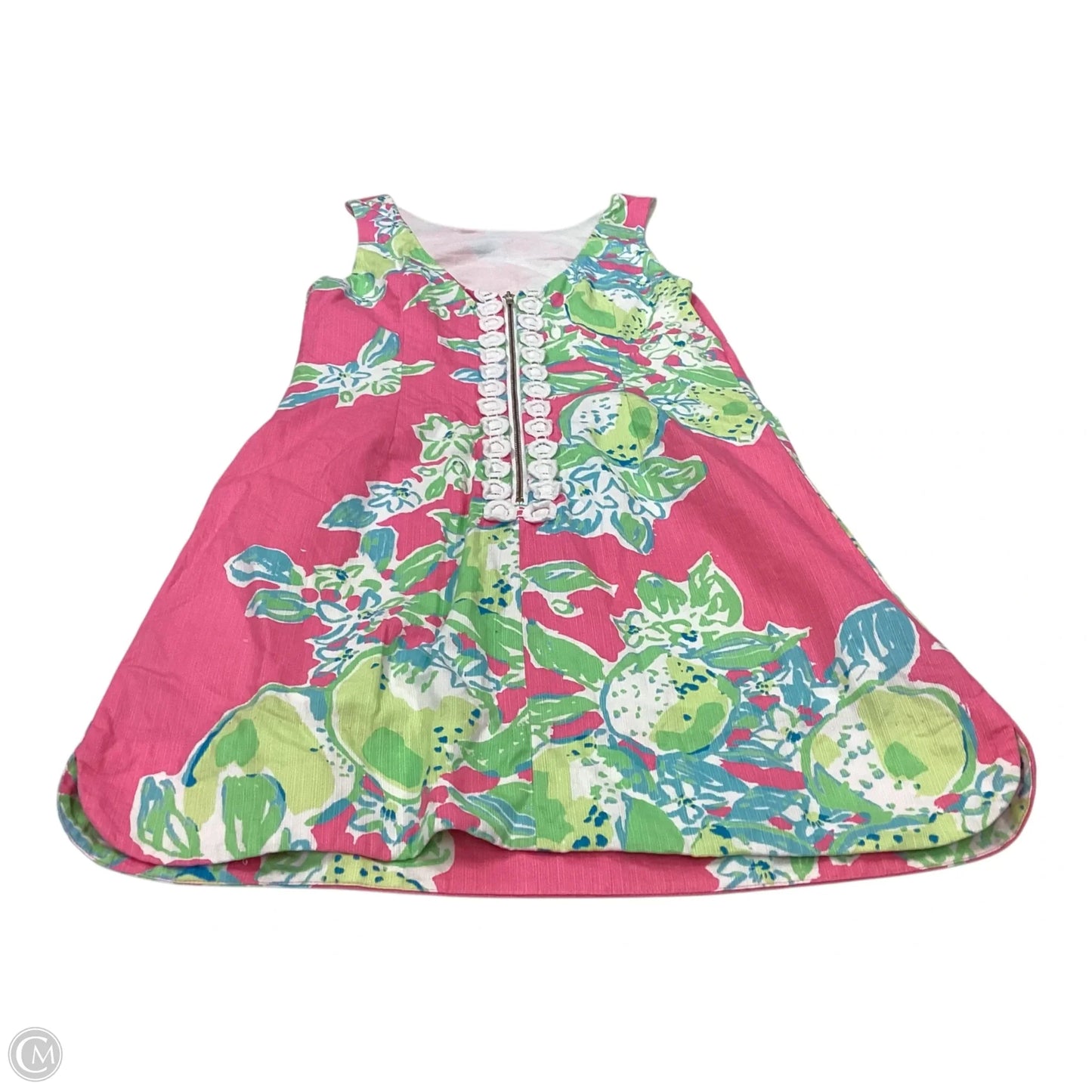 Dress Designer By Lilly Pulitzer In Green & Pink, Size: 0