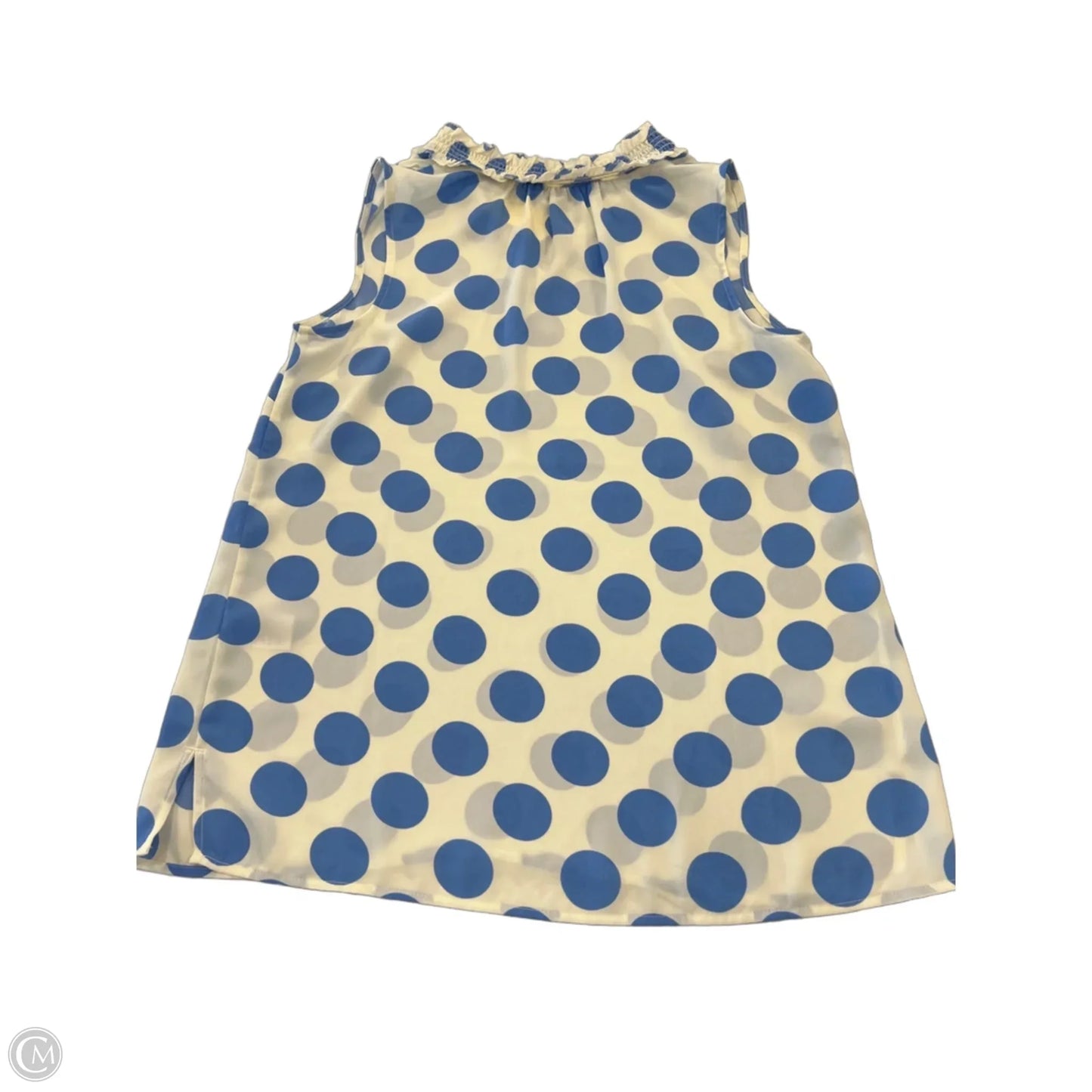 Top Sleeveless By Talbots In Polkadot Pattern, Size: Xs