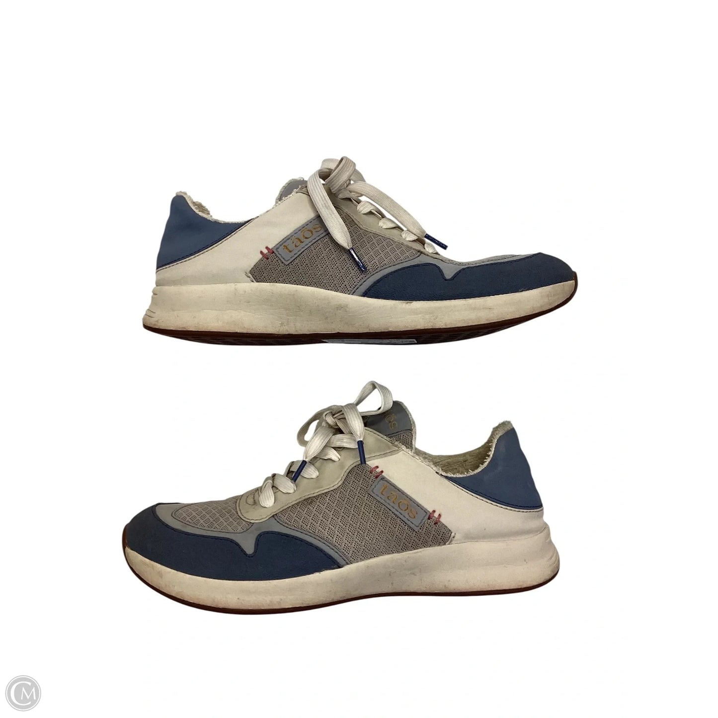Shoes Sneakers By Taos In Blue & Cream, Size: 8