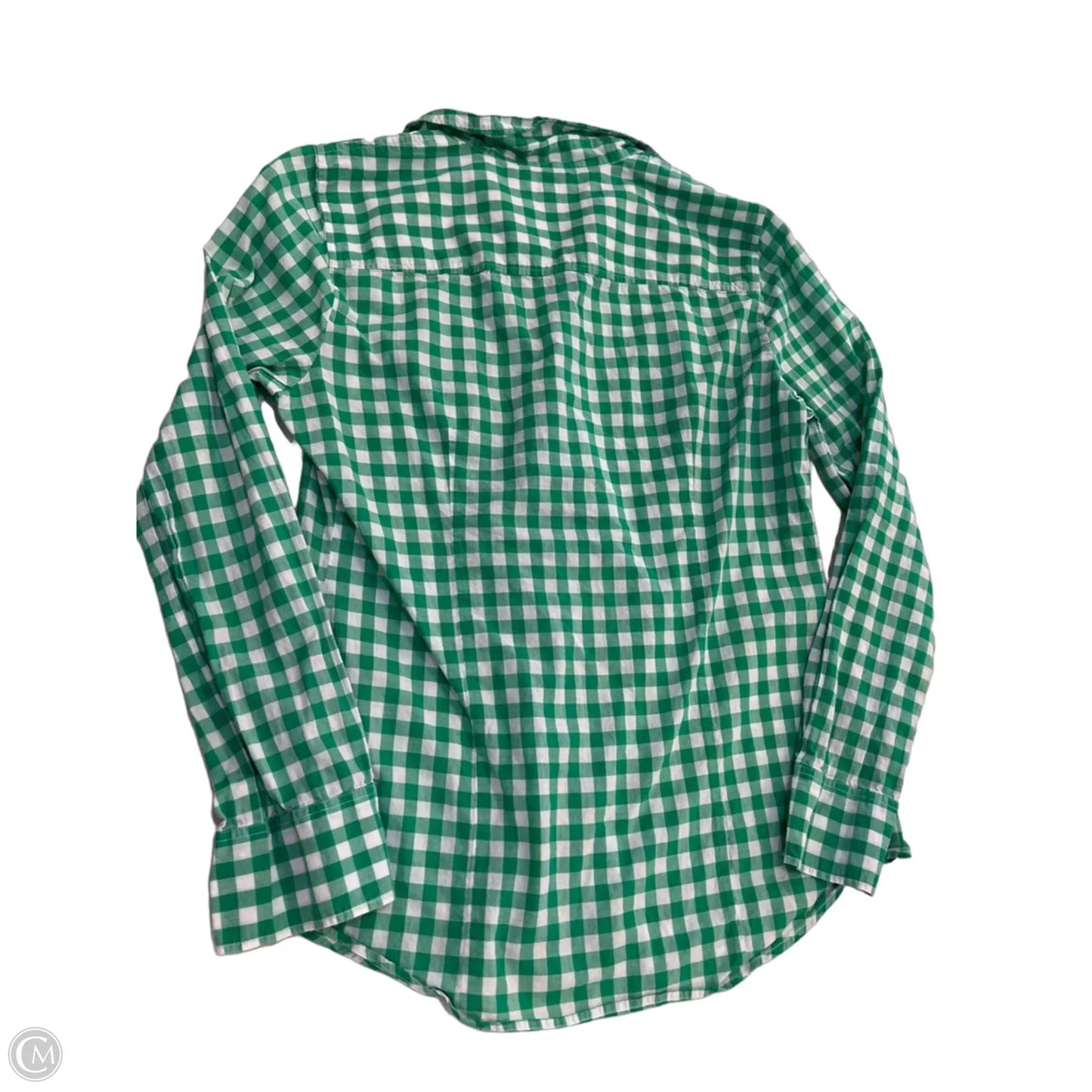 Top Long Sleeve By J. Crew In Plaid Pattern, Size: S