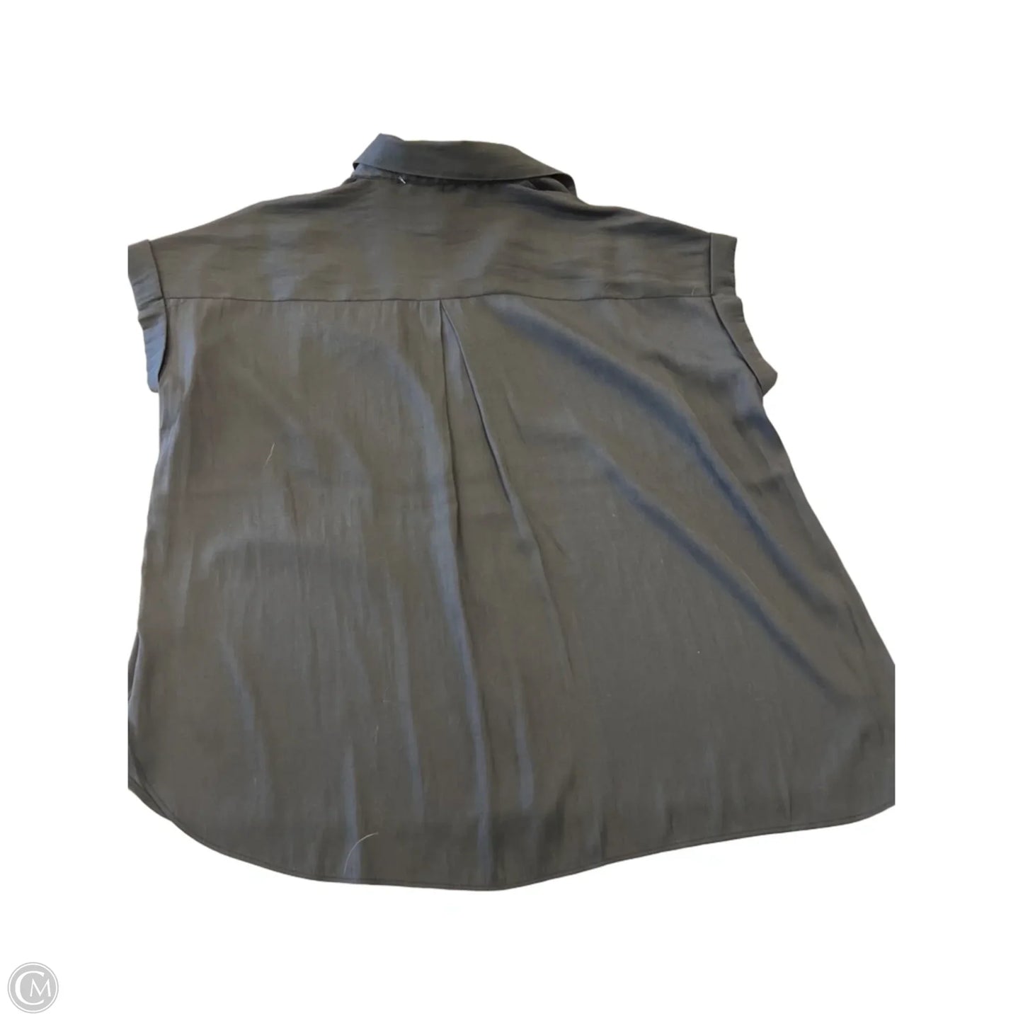 Top Short Sleeve By Rose And Olive In Black & Silver, Size: S