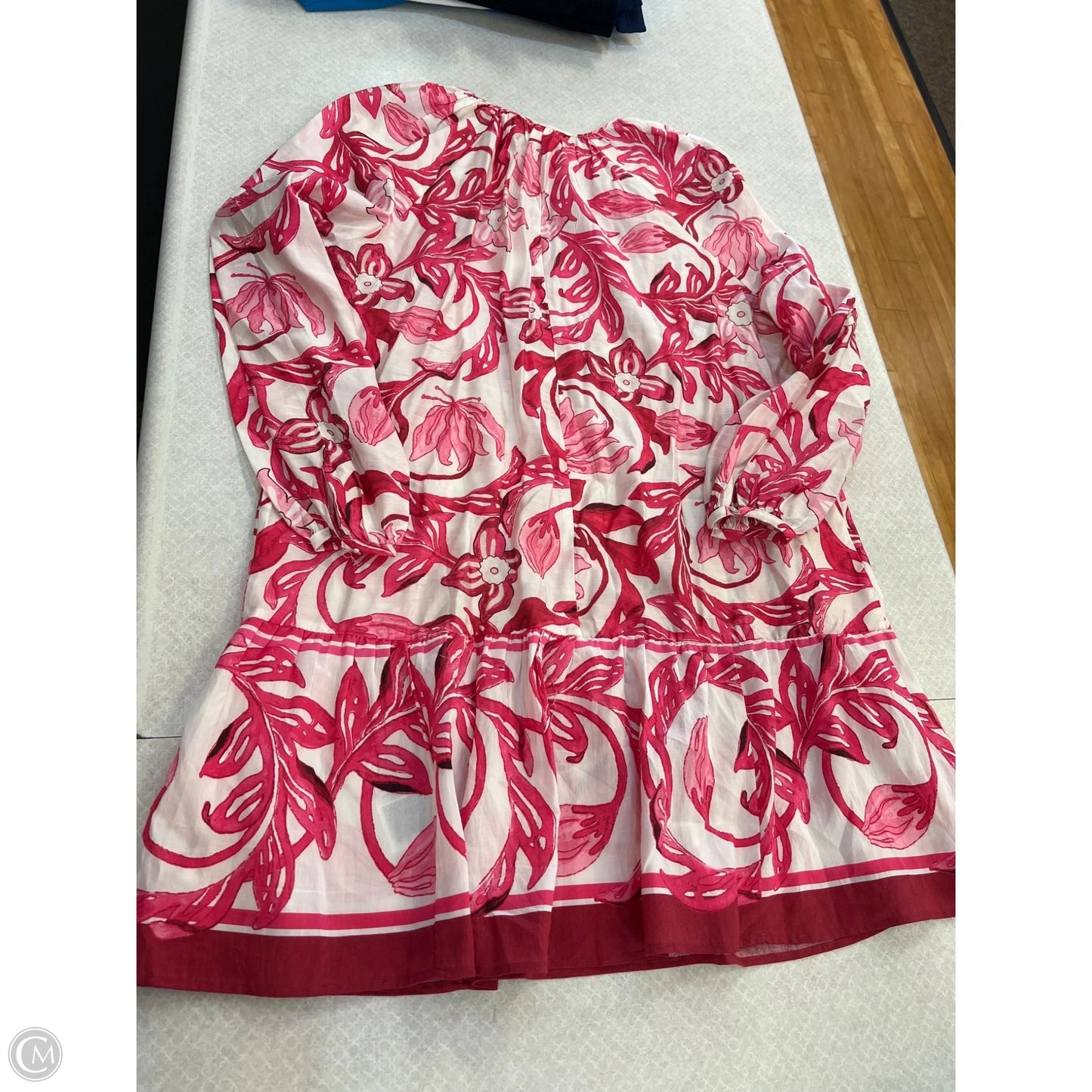 Dress Casual Midi By H&m In Pink & White, Size: M