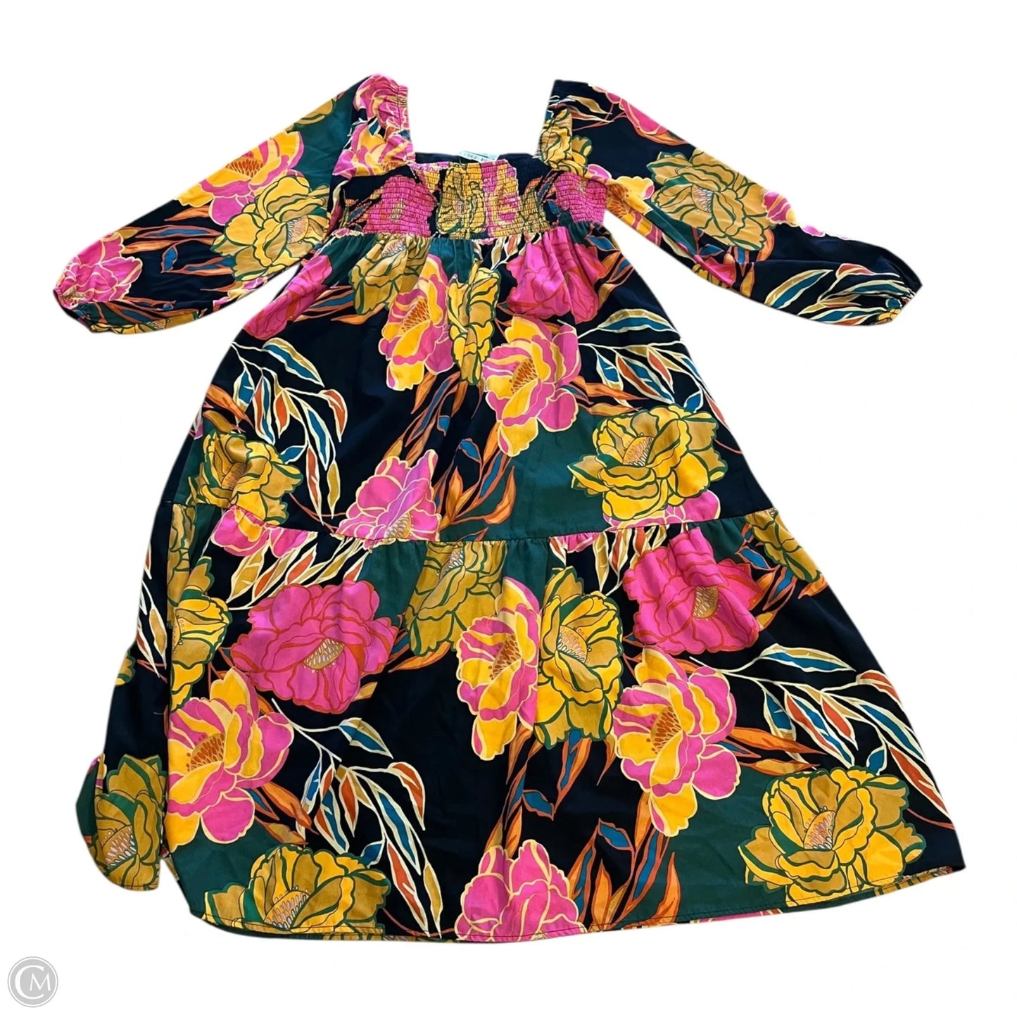 Dress Casual Midi By Oddi In Floral Print, Size: S