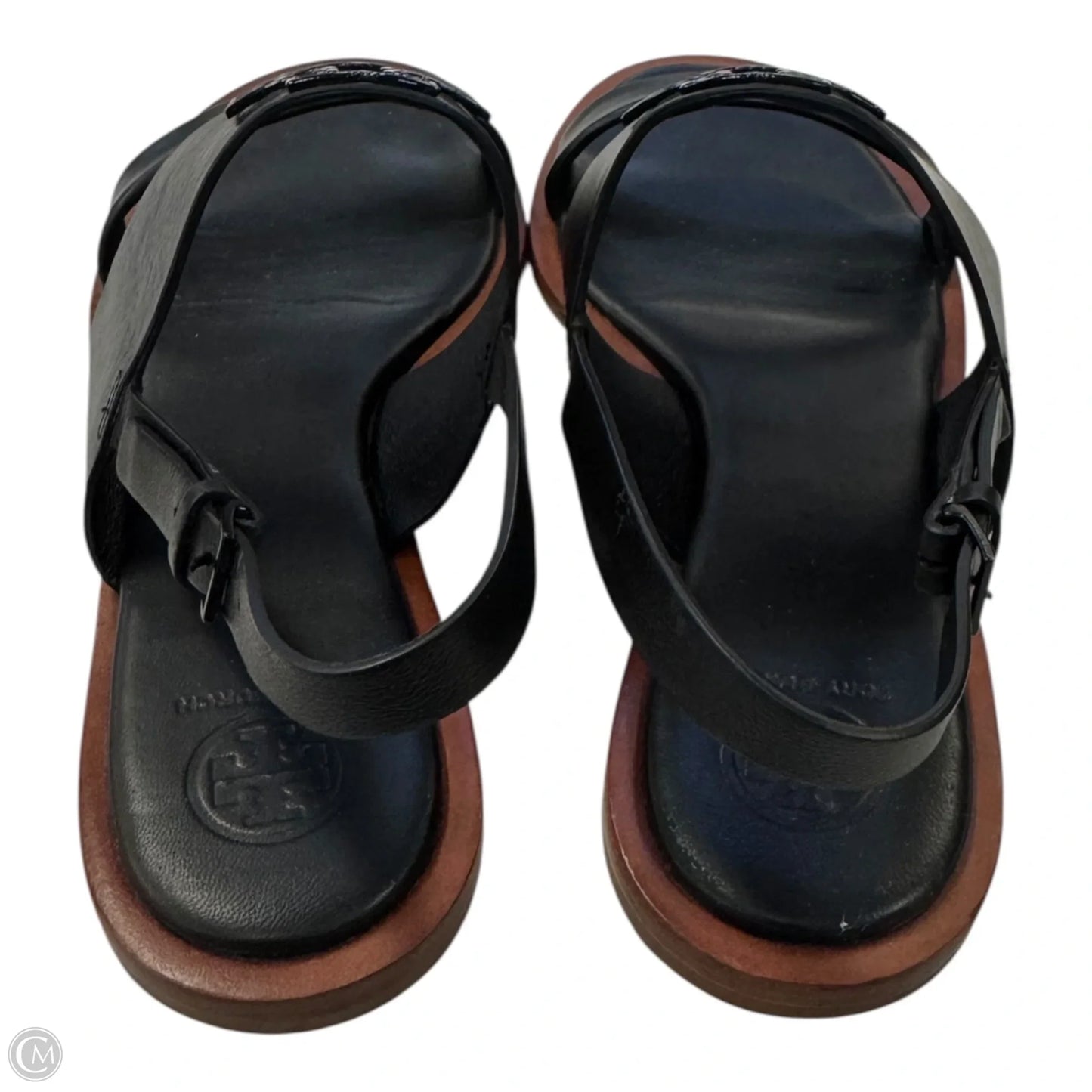 Sandals Designer By Tory Burch In Black, Size: 10