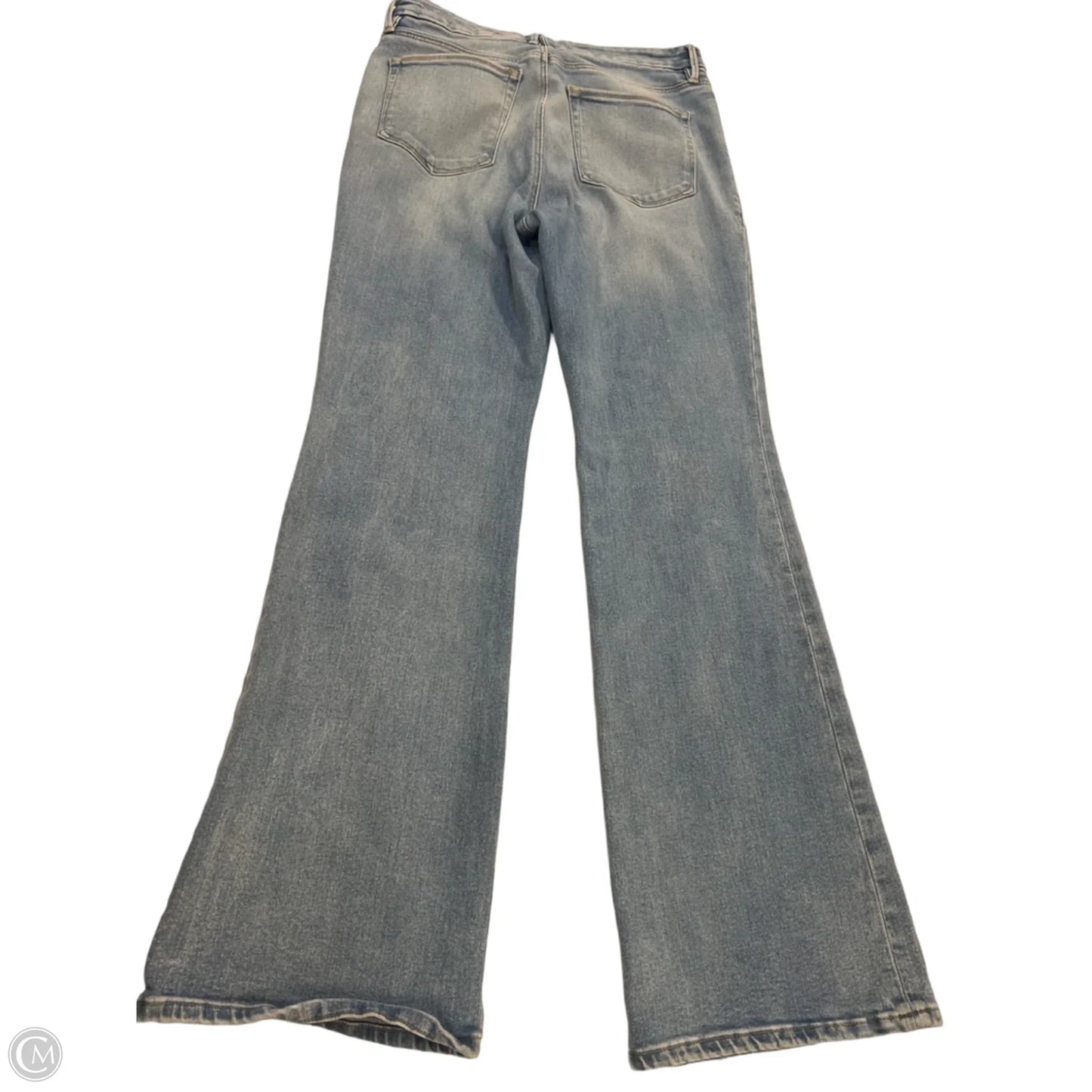 Jeans Boot Cut By Good American In Blue Denim, Size: 10