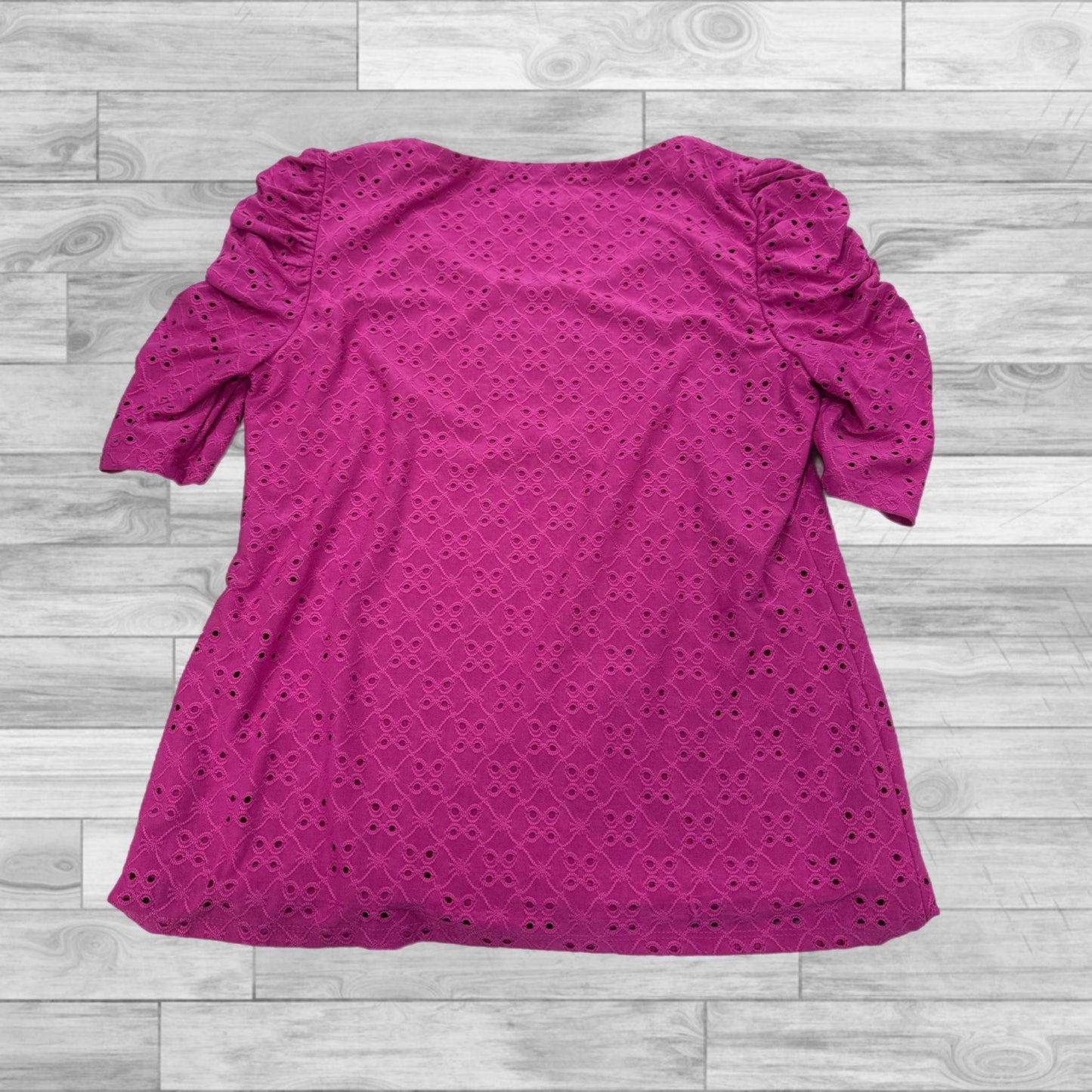Top Short Sleeve By Cece In Pink, Size: S