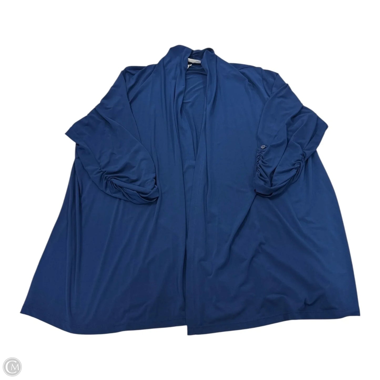 Cardigan By Susan Graver In Blue, Size: 3x