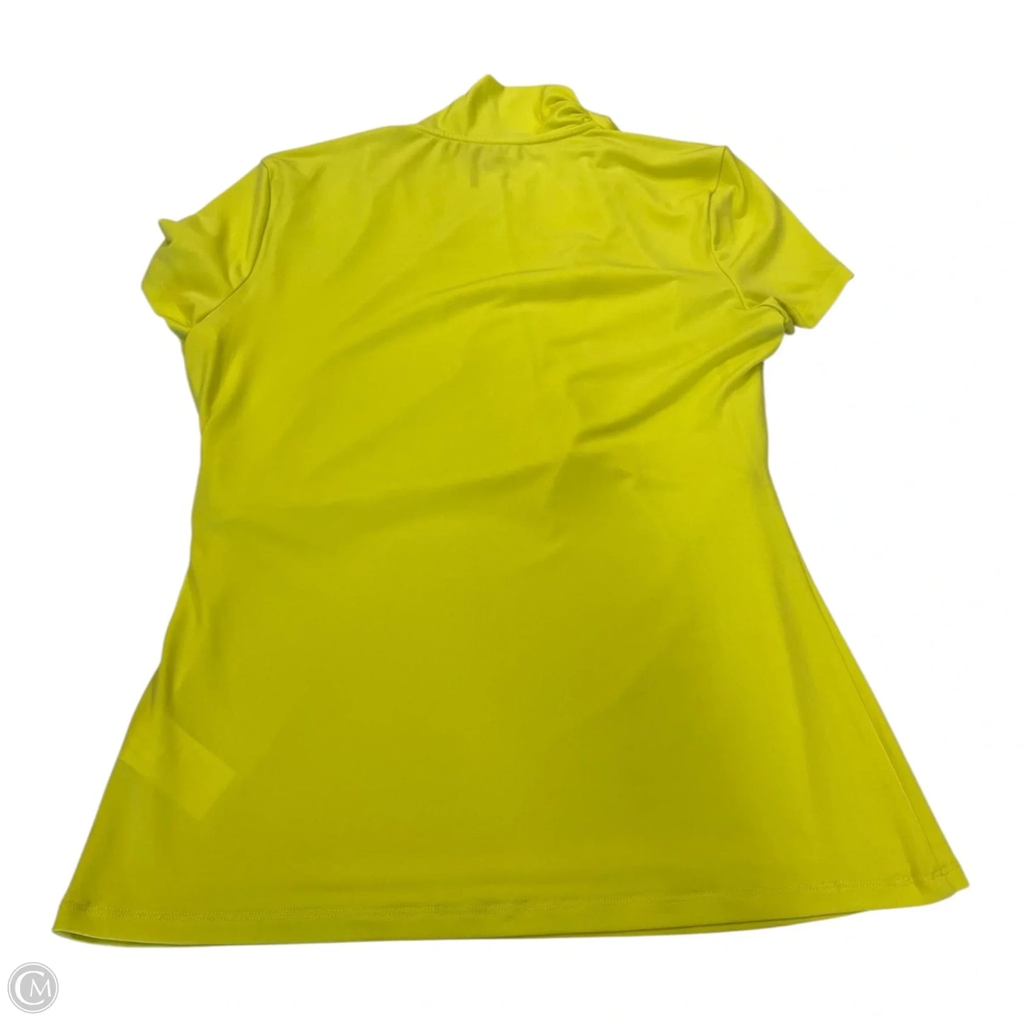 Top Short Sleeve By Dkny In Yellow, Size: M
