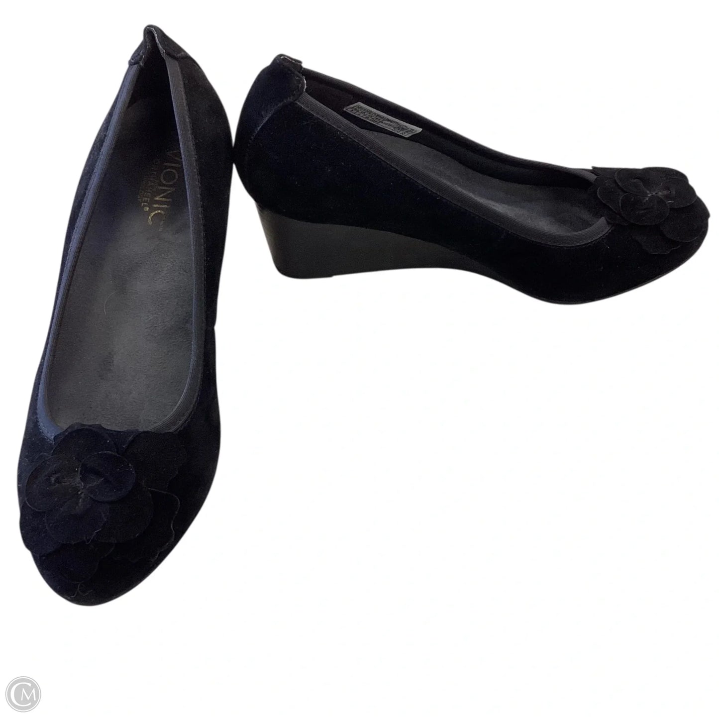 Shoes Heels Wedge By Vionic In Black, Size: 8