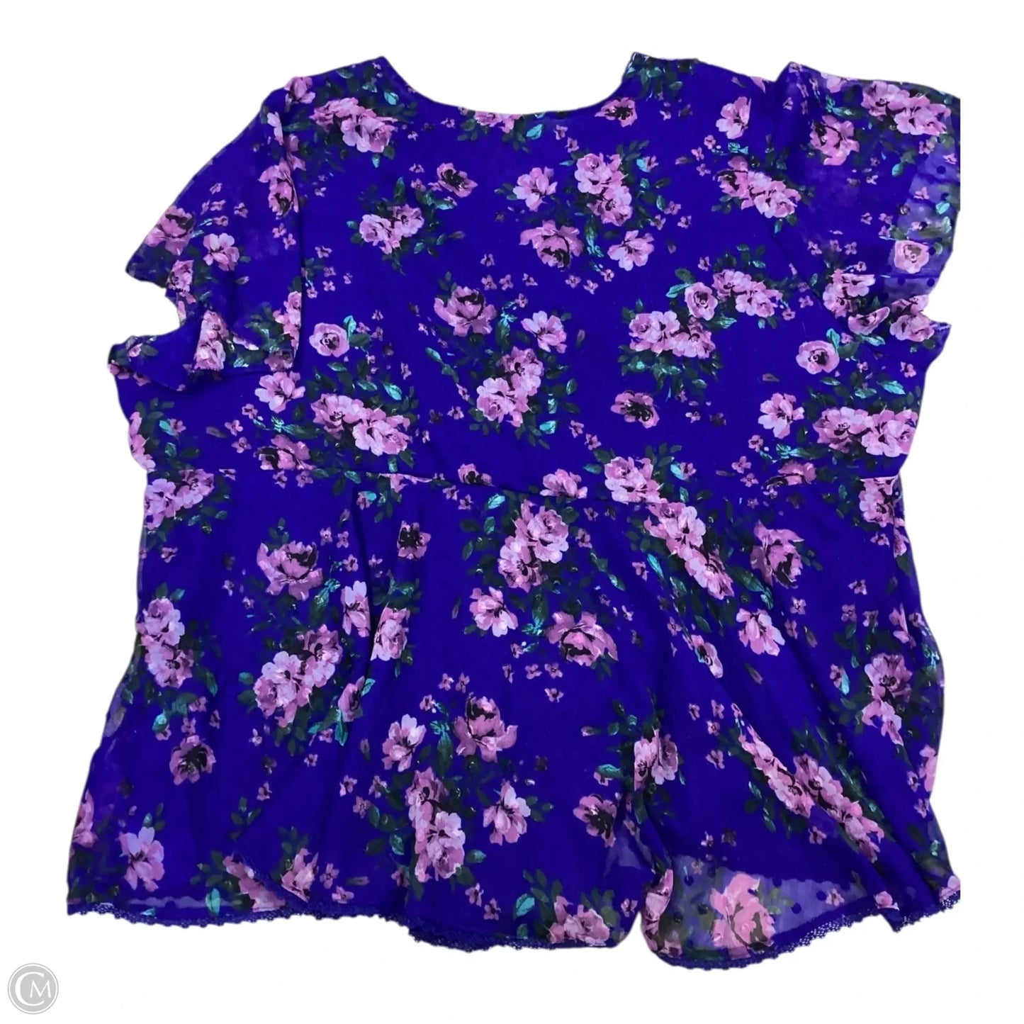 Top Short Sleeve By Torrid In Floral Print, Size: 5