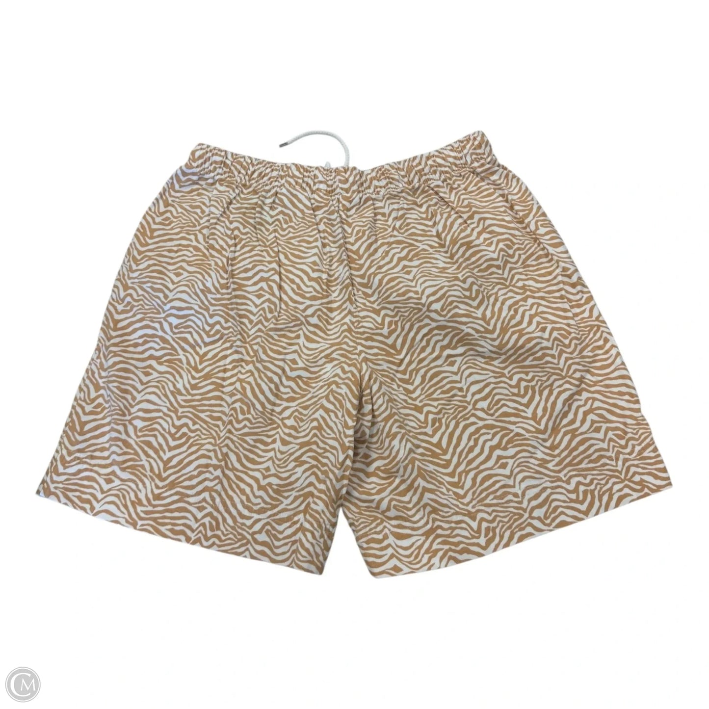 Shorts By Coral Bay In Tan & White, Size: Mp