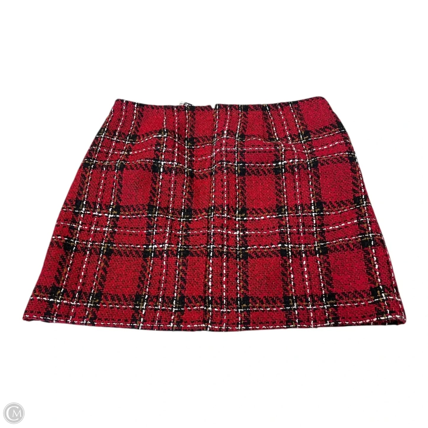 Skirt Mini & Short By Loft In Plaid Pattern, Size: 14