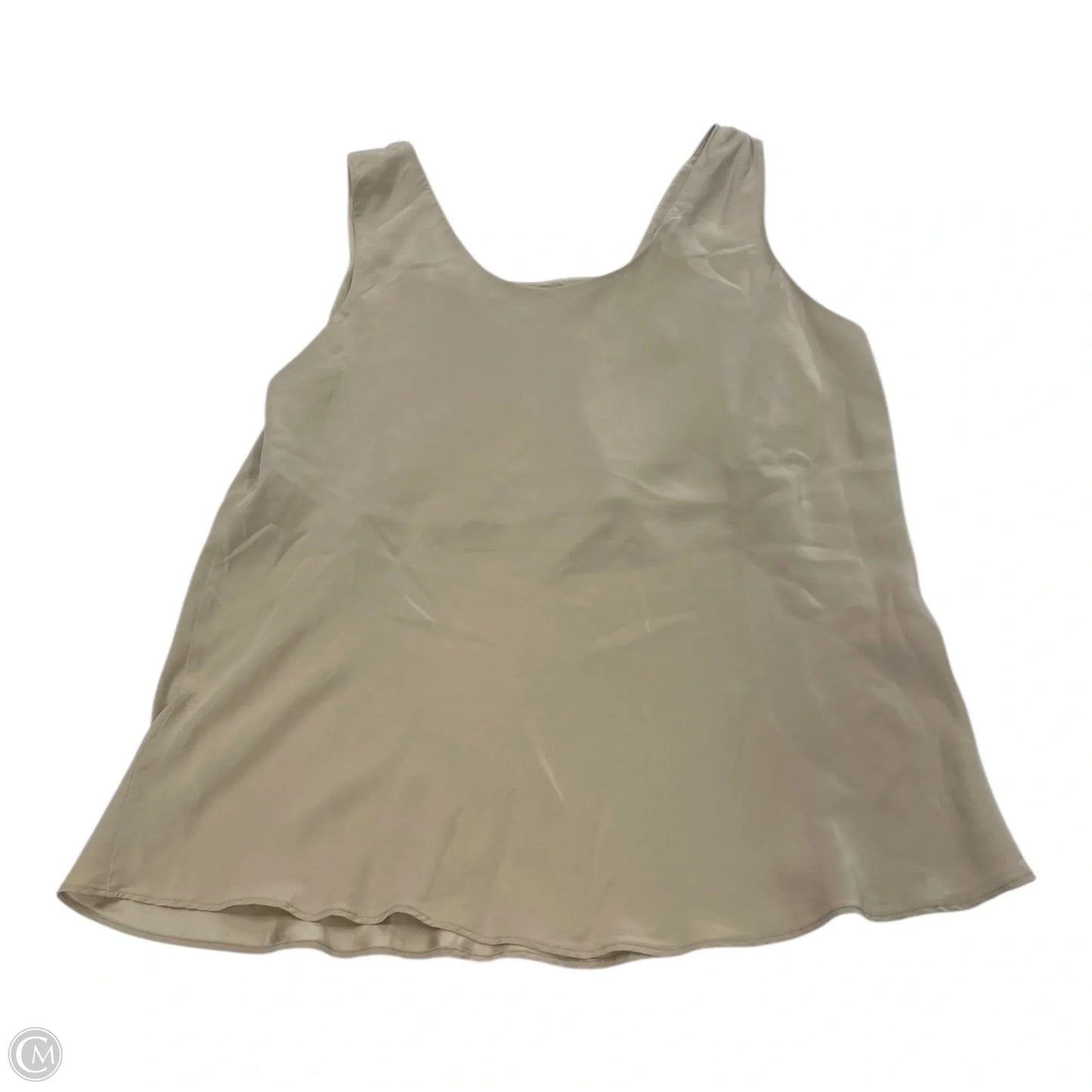 Top Sleeveless Designer By Neiman Marcus In Tan, Size: Xl