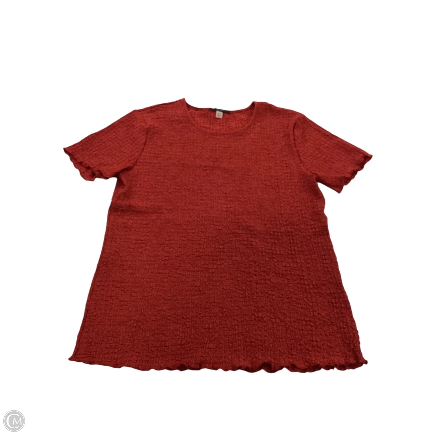 Top Short Sleeve By Tahari In Red, Size: Xl