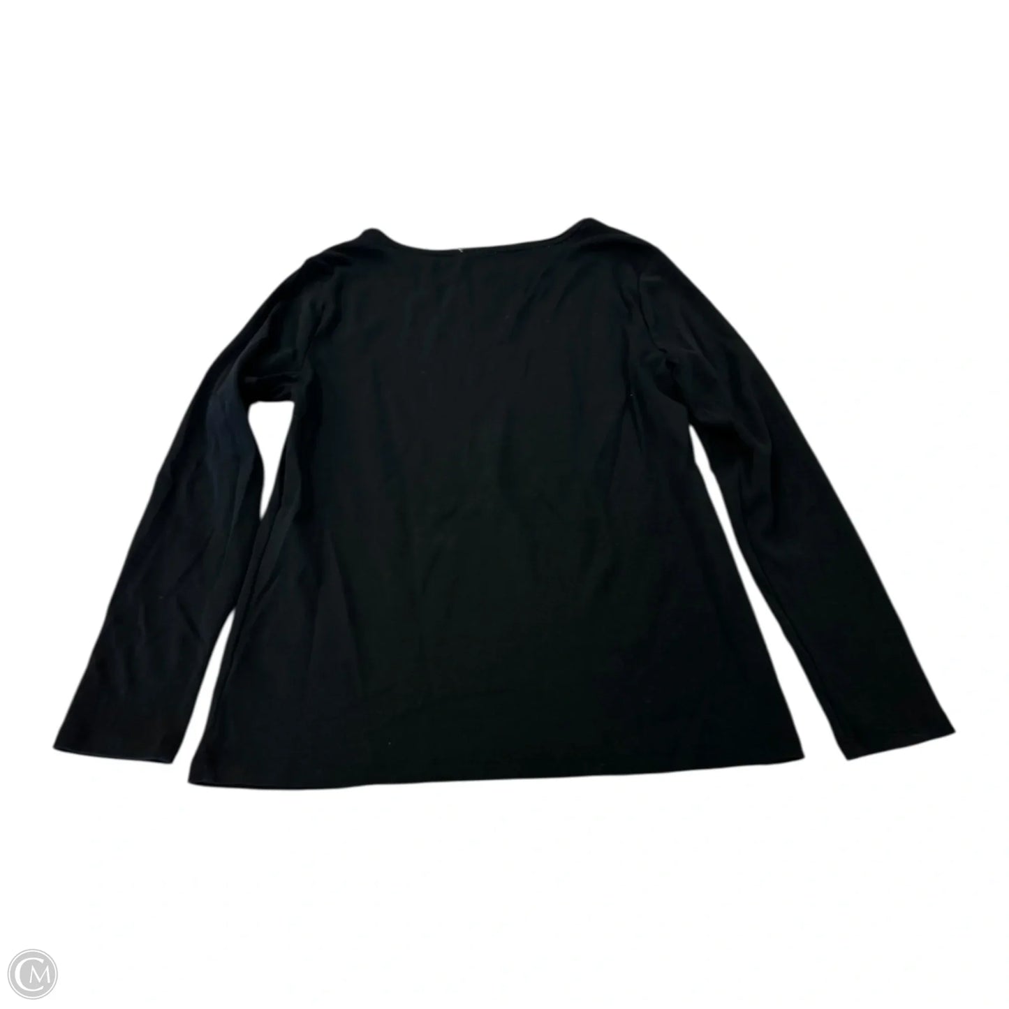 Top Long Sleeve Basic By Talbots In Black, Size: Sp