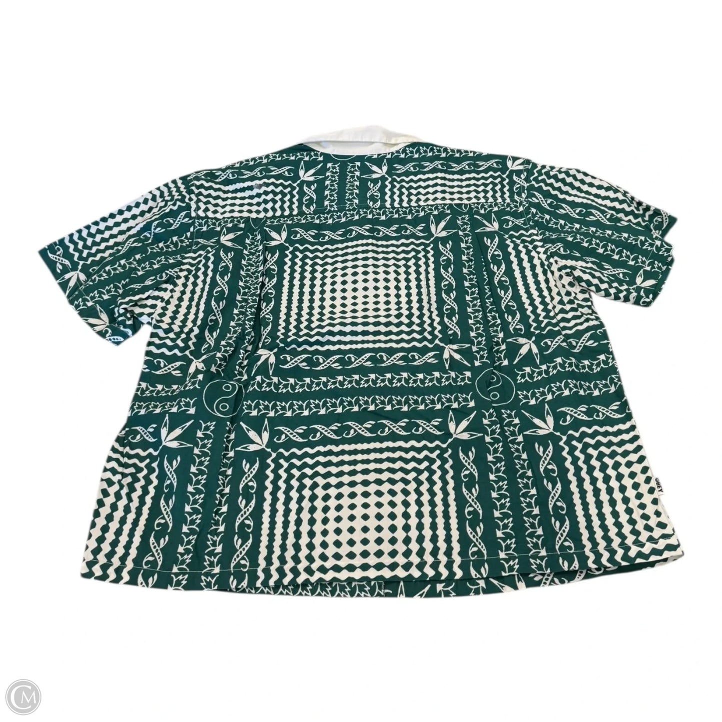 Top Short Sleeve By Cmc In Green, Size: L