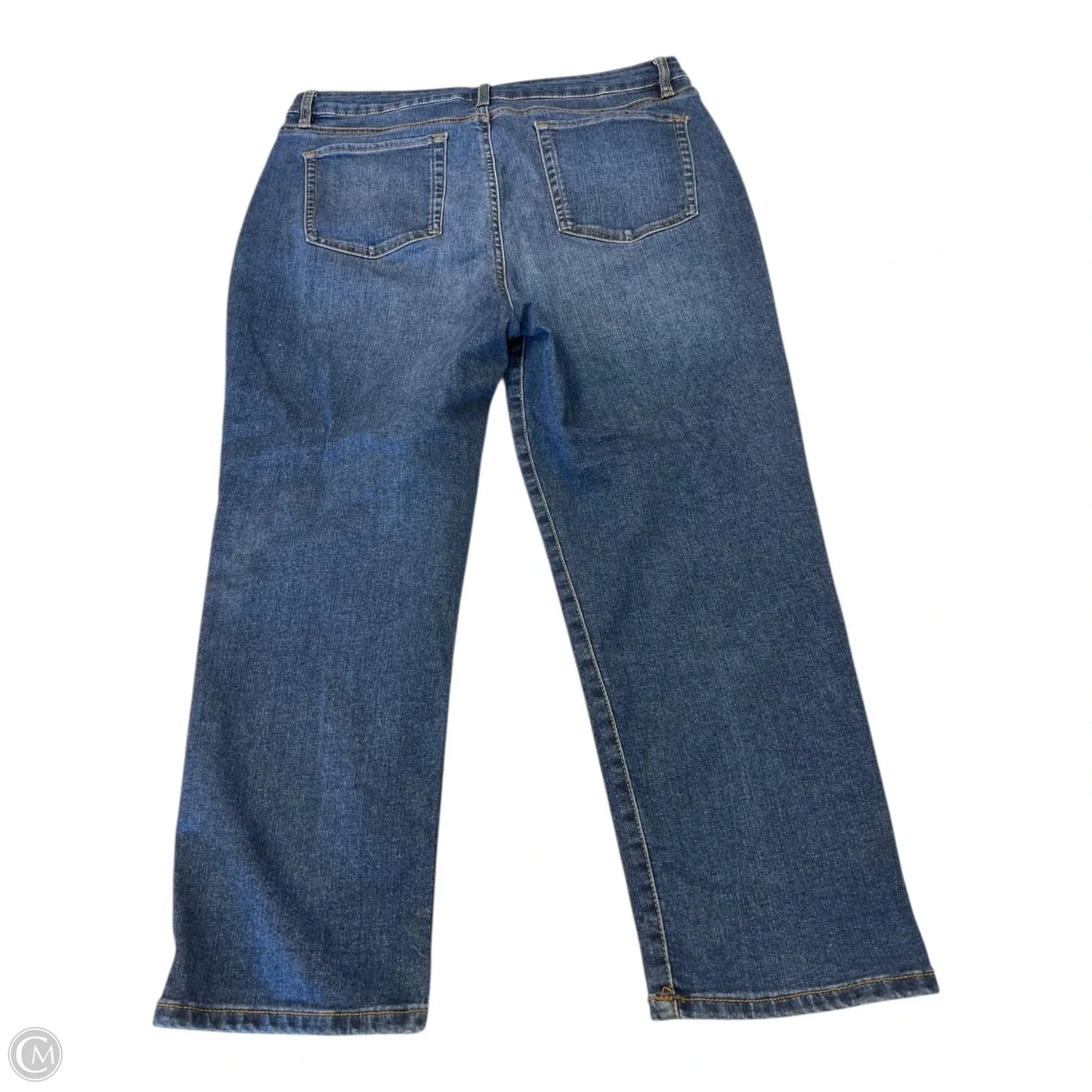 Jeans Straight By Style And Company In Blue Denim, Size: 14