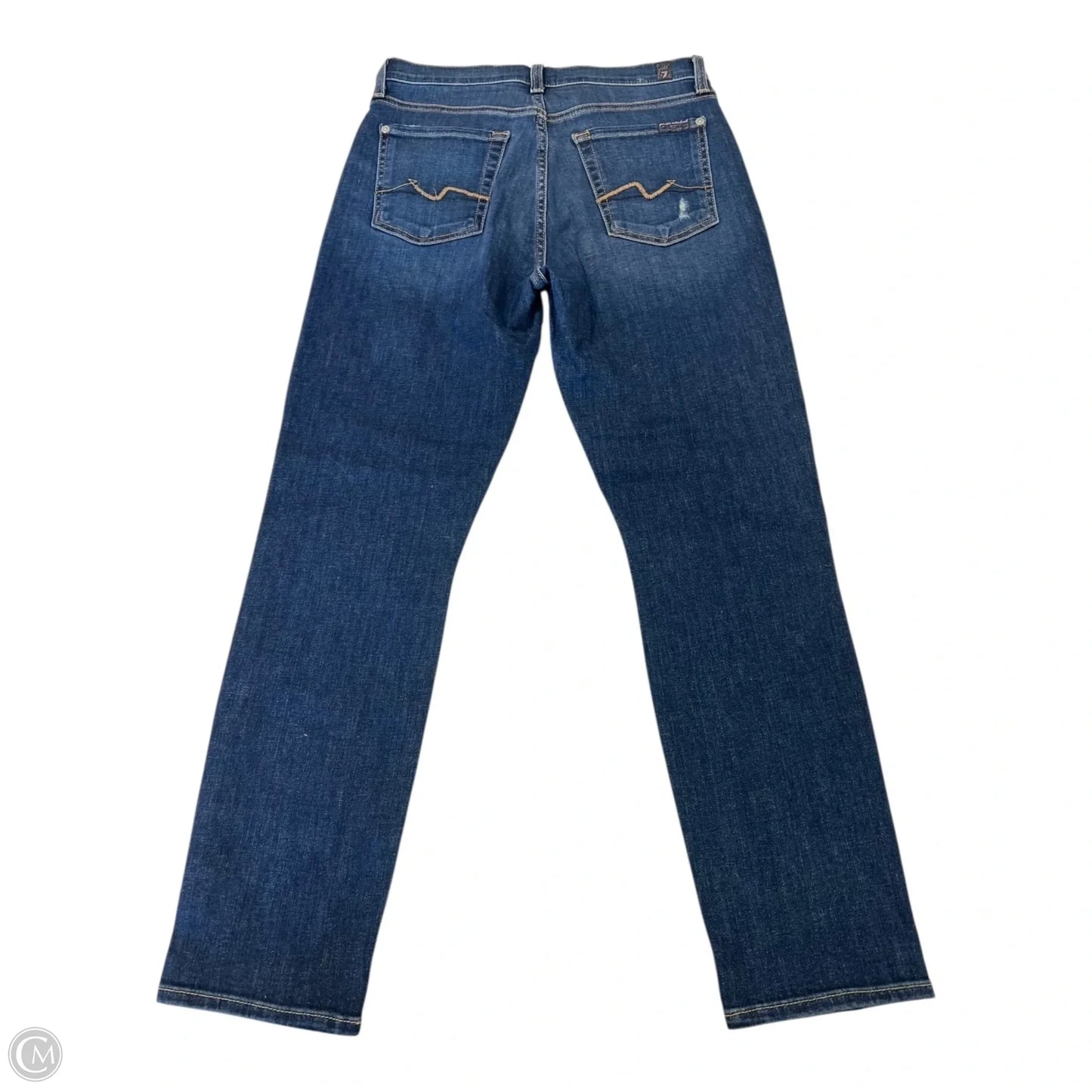 Jeans Skinny By 7 For All Mankind In Blue Denim, Size: 2