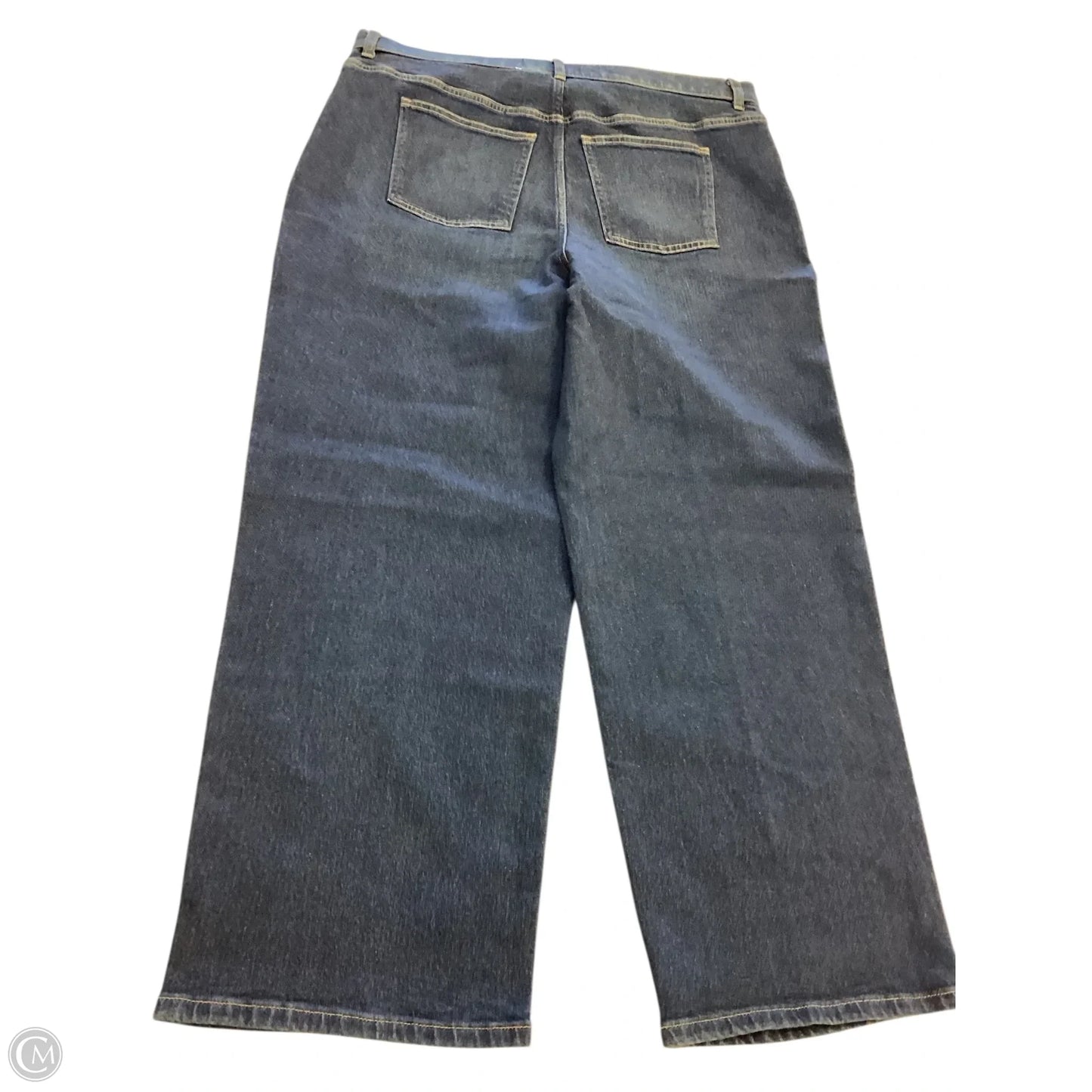 Jeans Straight By Spanx In Blue Denim, Size: 1x