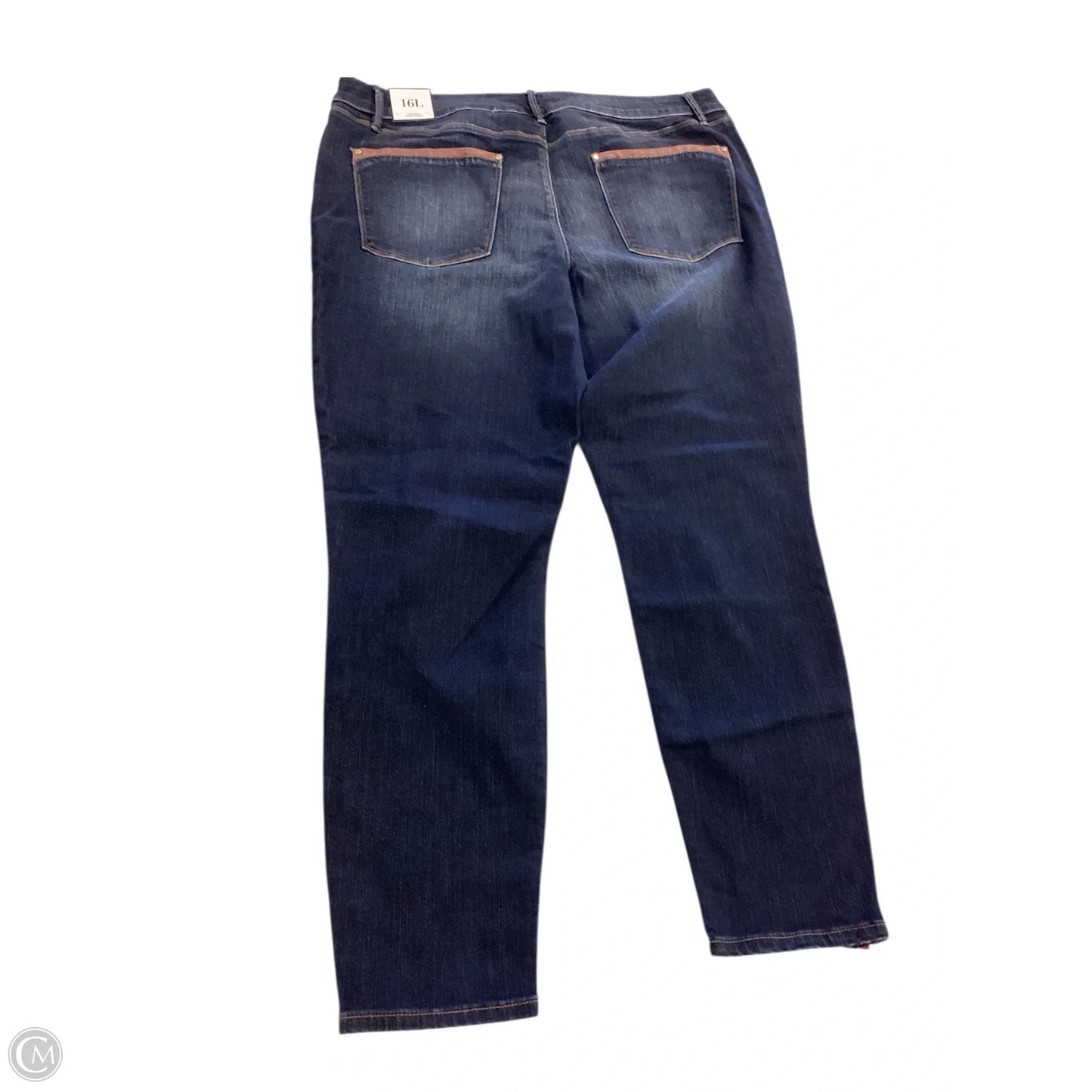 Jeans Skinny By White House Black Market In Blue Denim, Size: 16