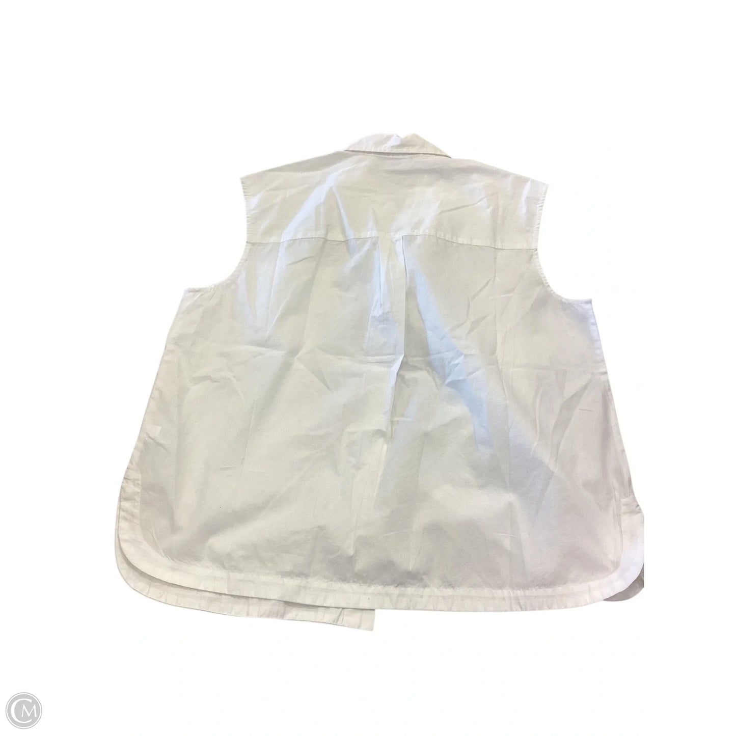 Top Sleeveless By Banana Republic In White, Size: L