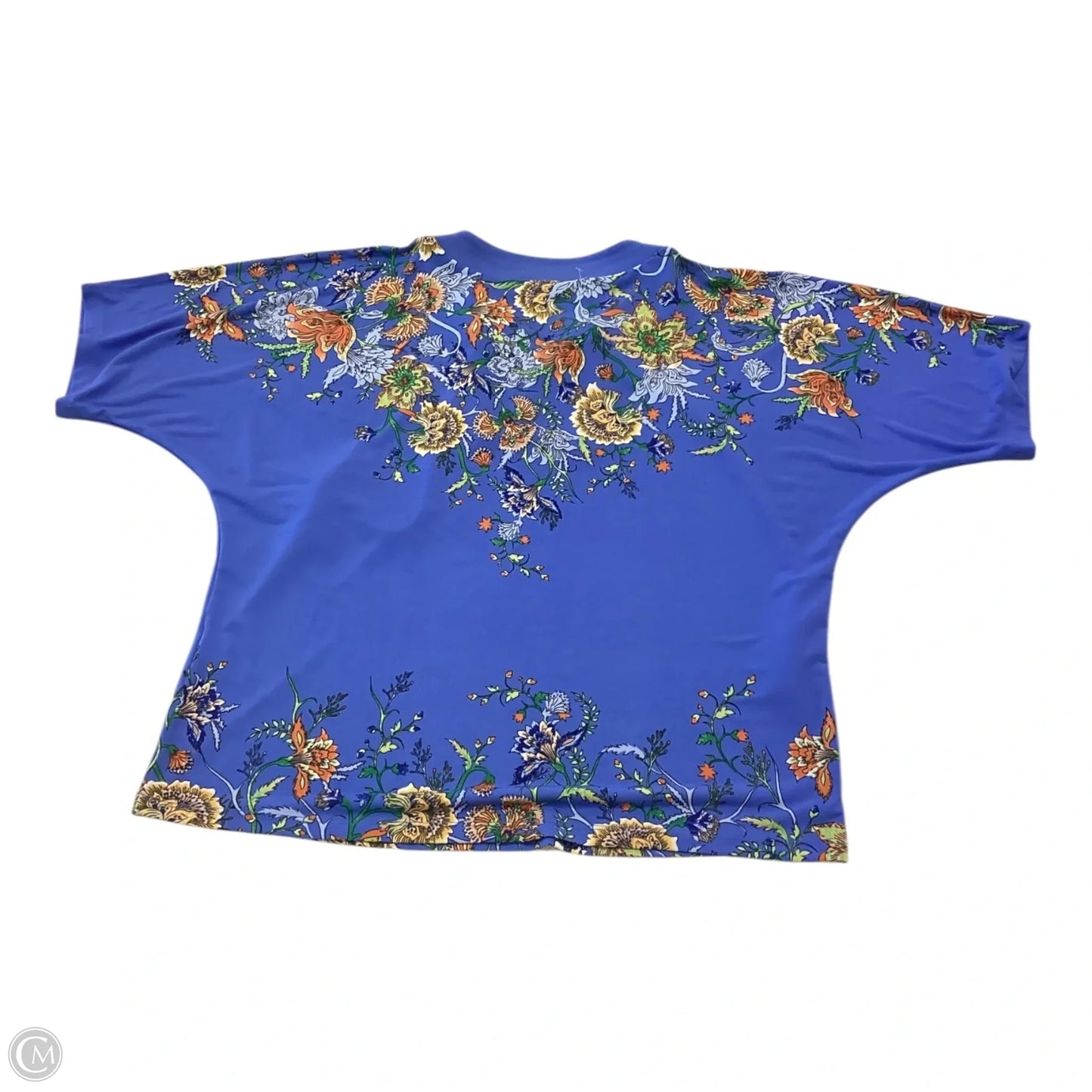 Blouse Short Sleeve By Clothes Mentor In Blue, Size: Sp