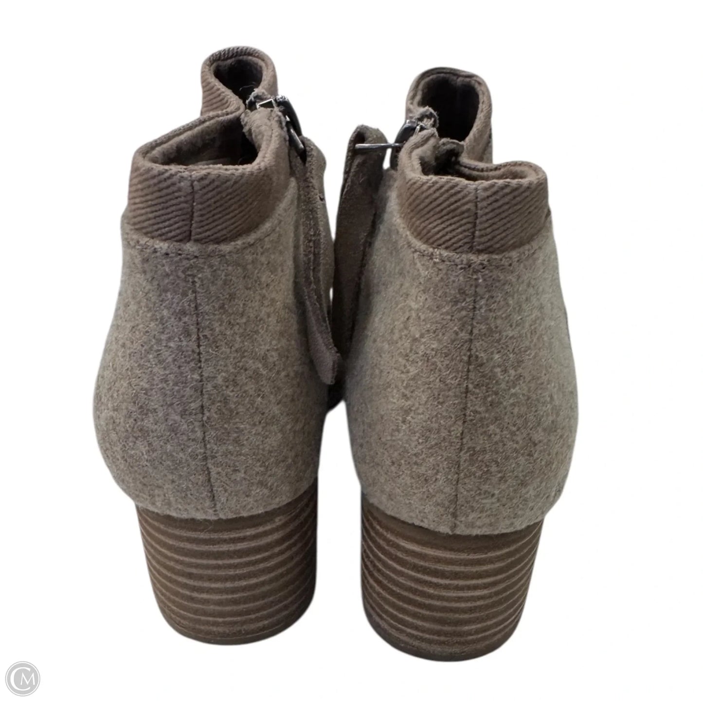 Boots Ankle Heels By Toms In Brown, Size: 6