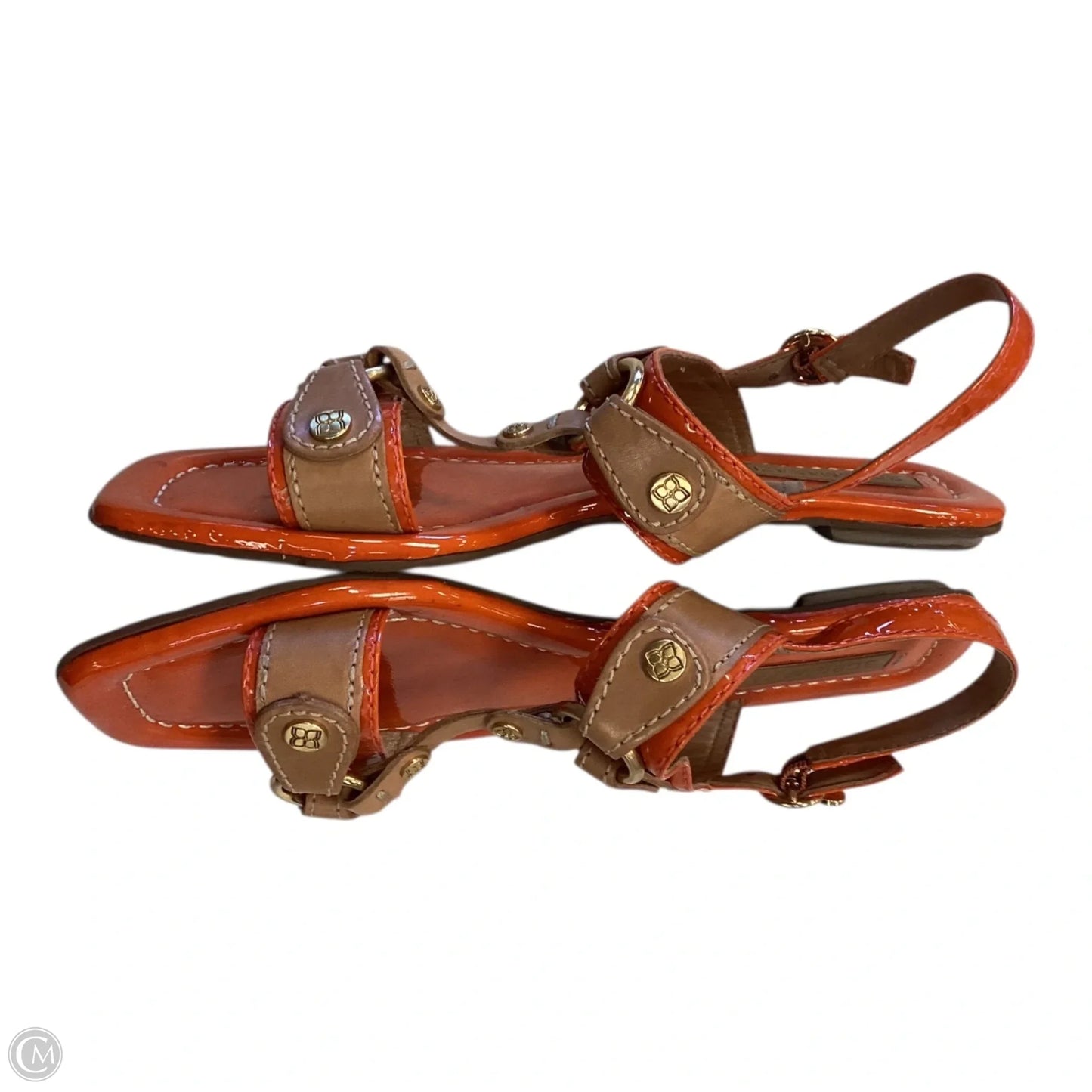 Sandals Flats By Bcbgmaxazria In Orange, Size: 6