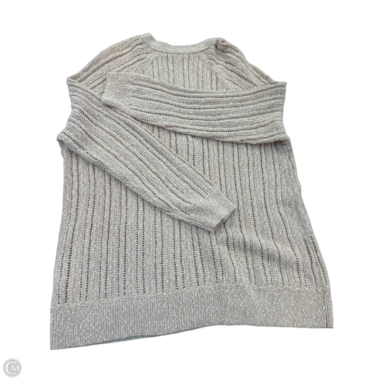 Sweater Cardigan By J. Jill In Pink, Size: L