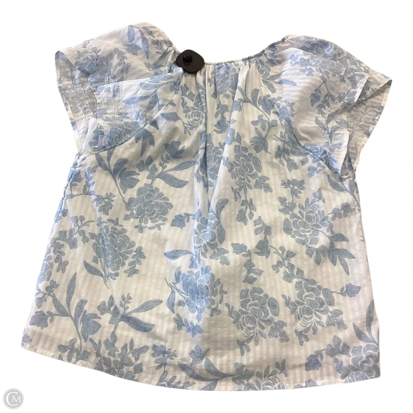 Top Short Sleeve By Universal Thread In Blue & White, Size: S
