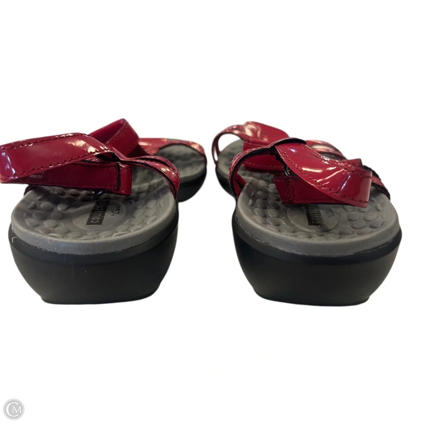 Sandals Flats By Clarks In Red, Size: 8.5