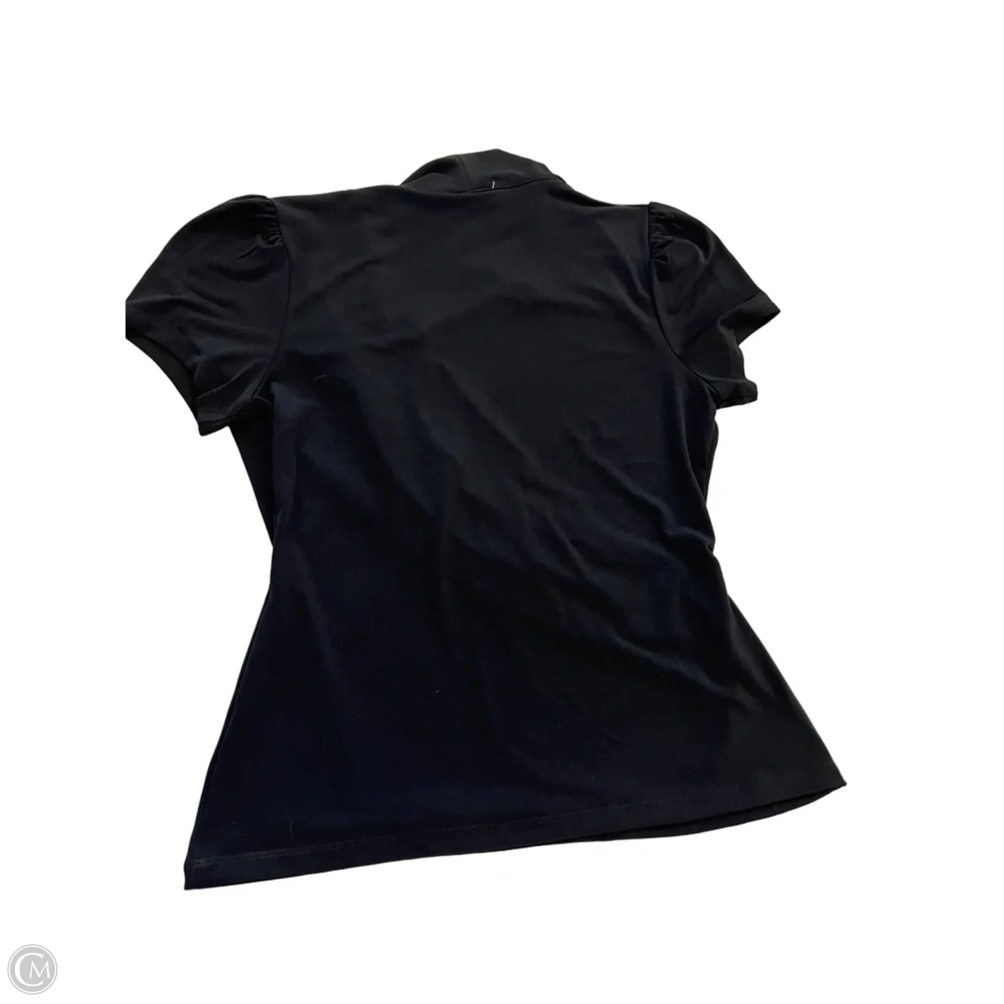 Top Short Sleeve By Tahari In Black, Size: M