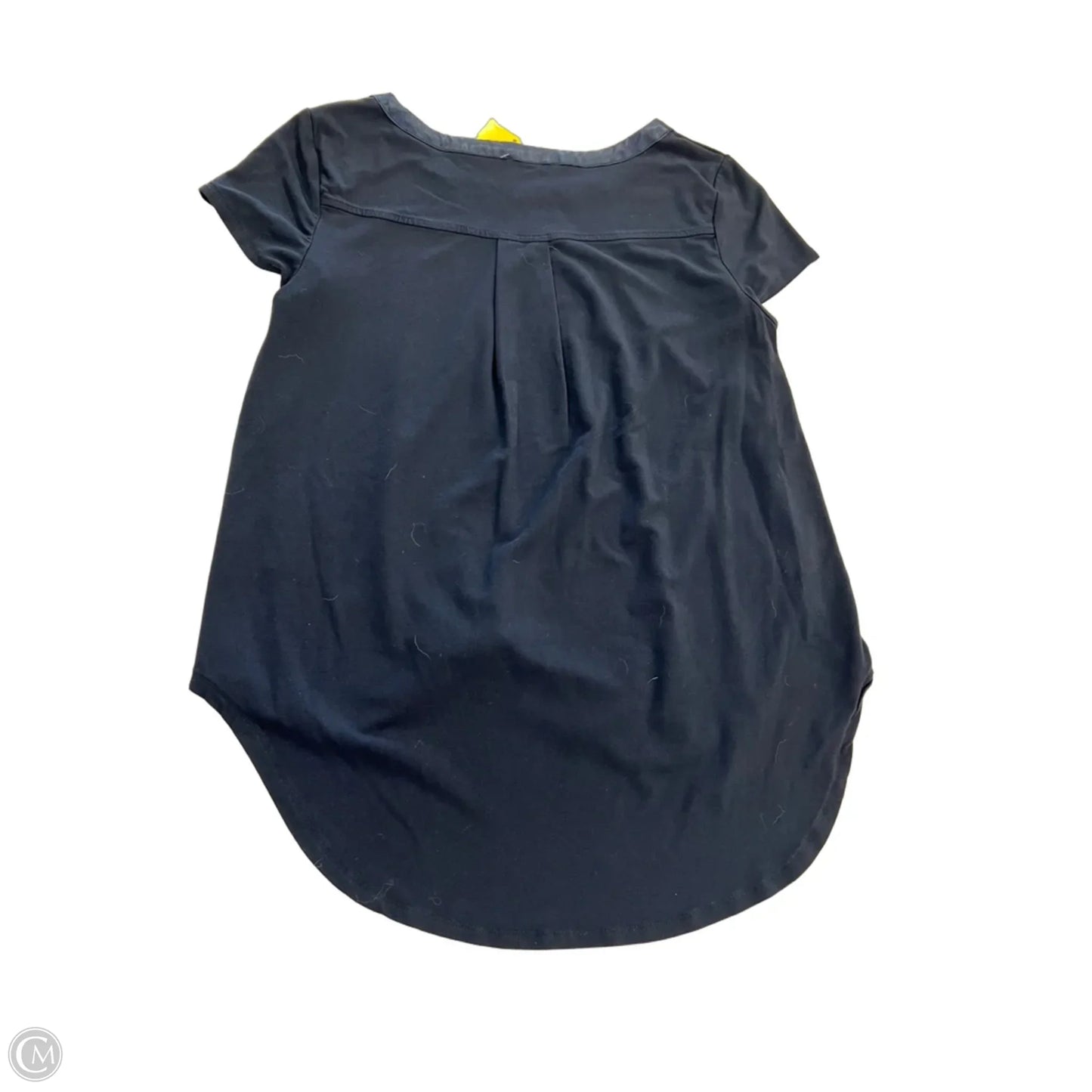 Top Short Sleeve By Premise In Navy, Size: M