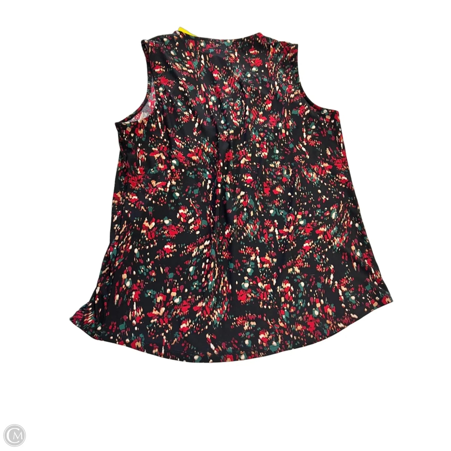Top Sleeveless By Anne Klein In Black & Red, Size: S