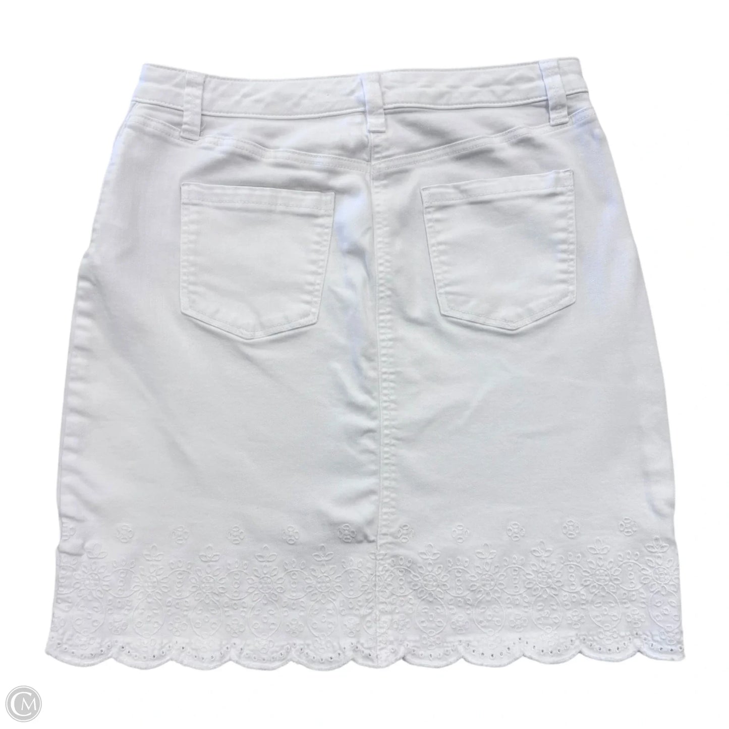 Skirt Mini & Short By Talbots In White, Size: 6