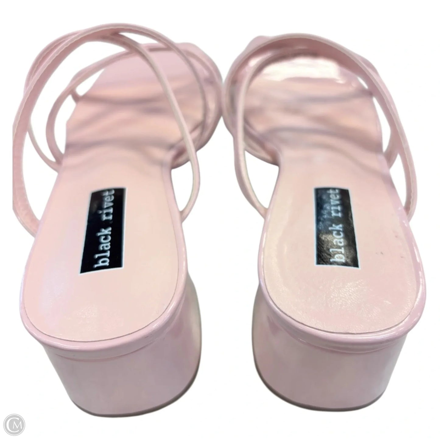 Sandals Heels Block By Black Rivet In Pink, Size: 7